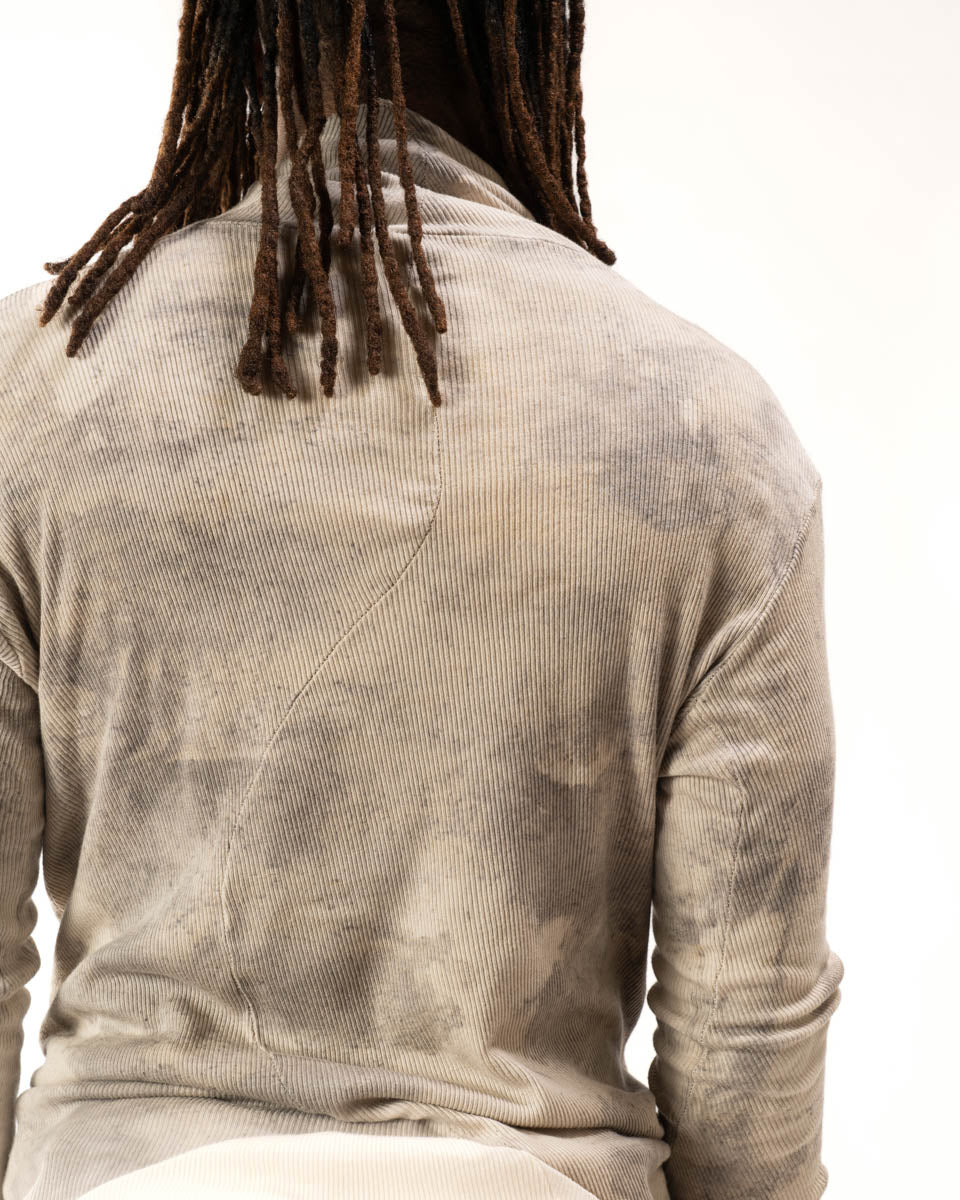 OXIDIZED IRON REVERSIBLE SPLIT TURTLENECK