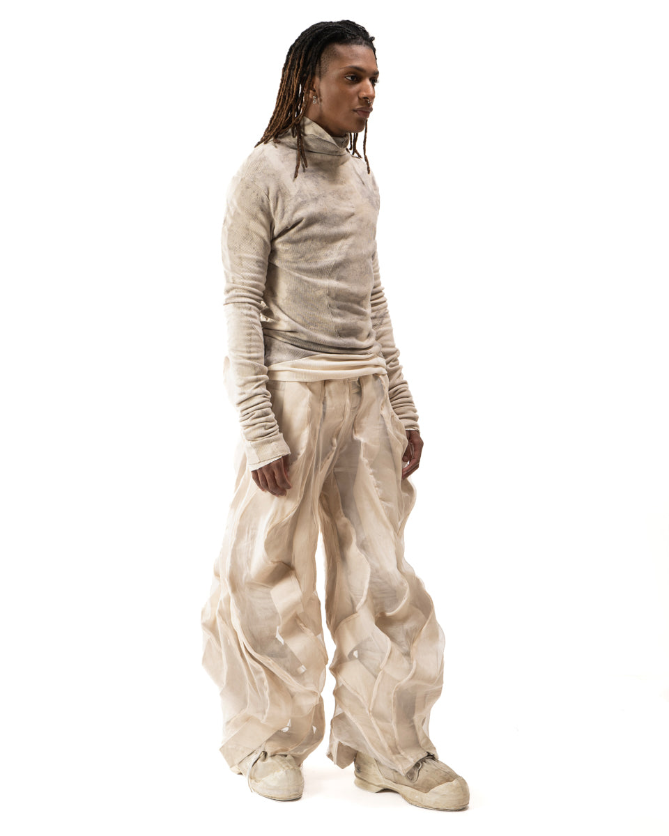 OXIDIZED IRON REVERSIBLE SPLIT TURTLENECK