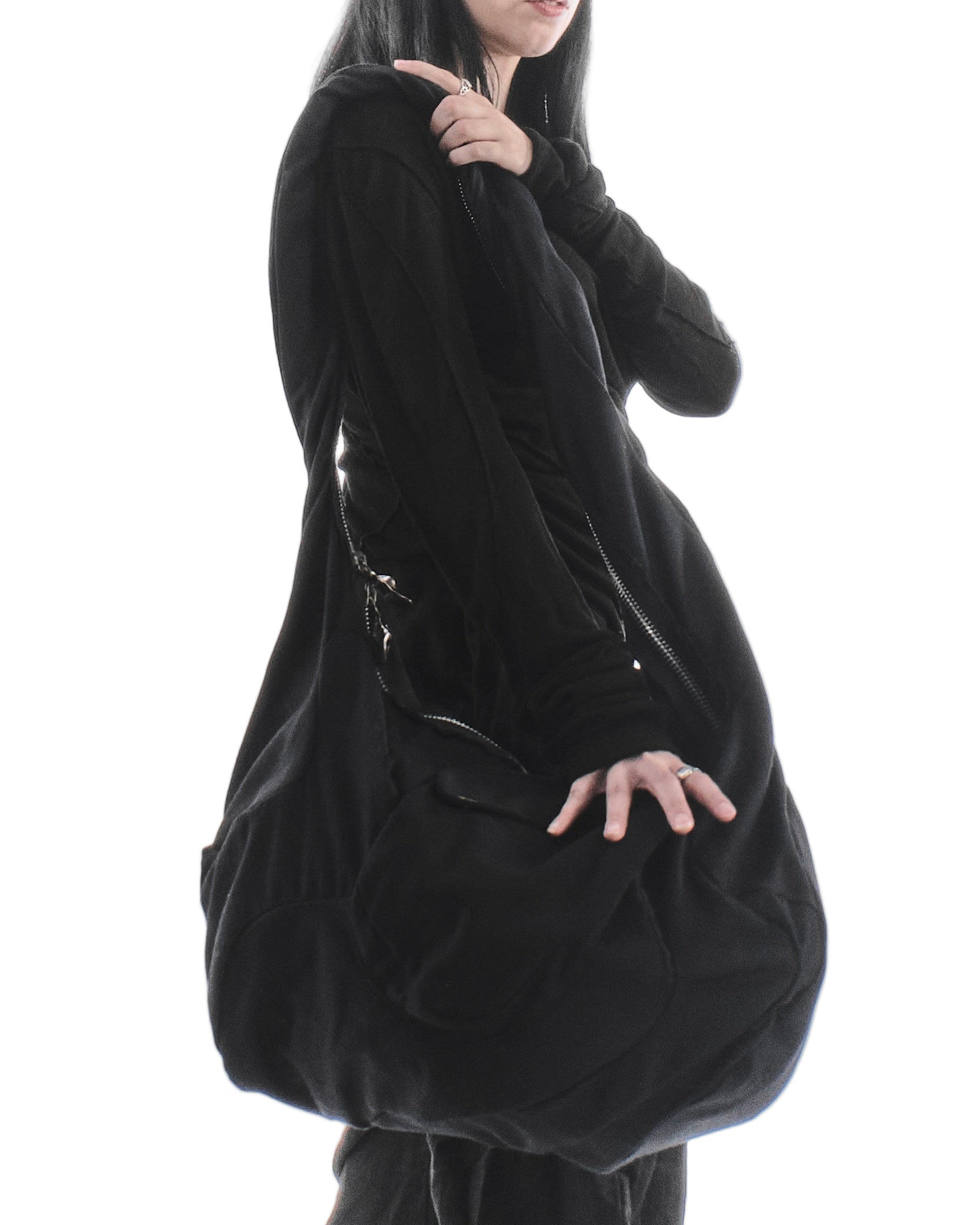 BLACK REVERSIBLE CARAPACE BAG