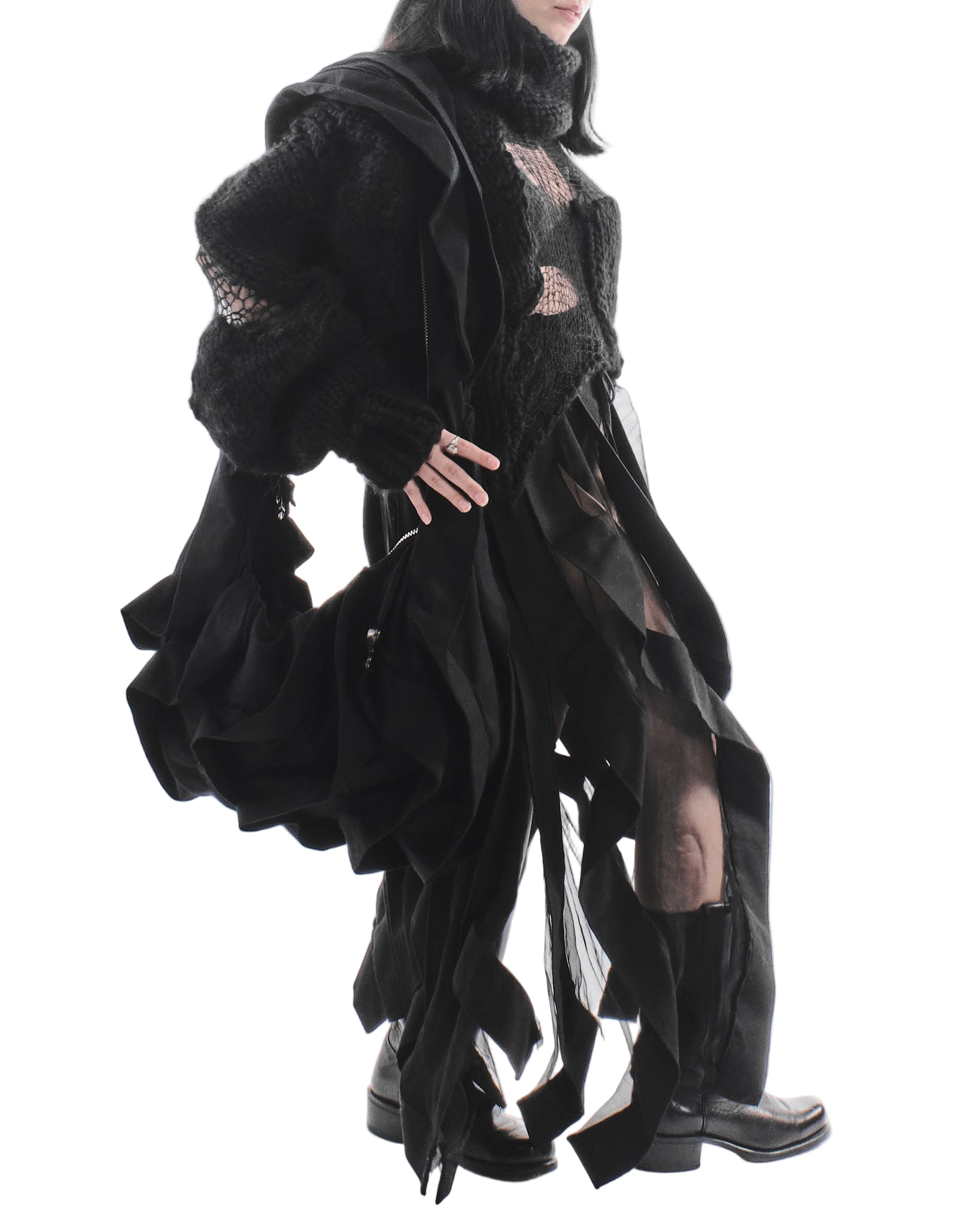 BLACK REVERSIBLE CARAPACE BAG