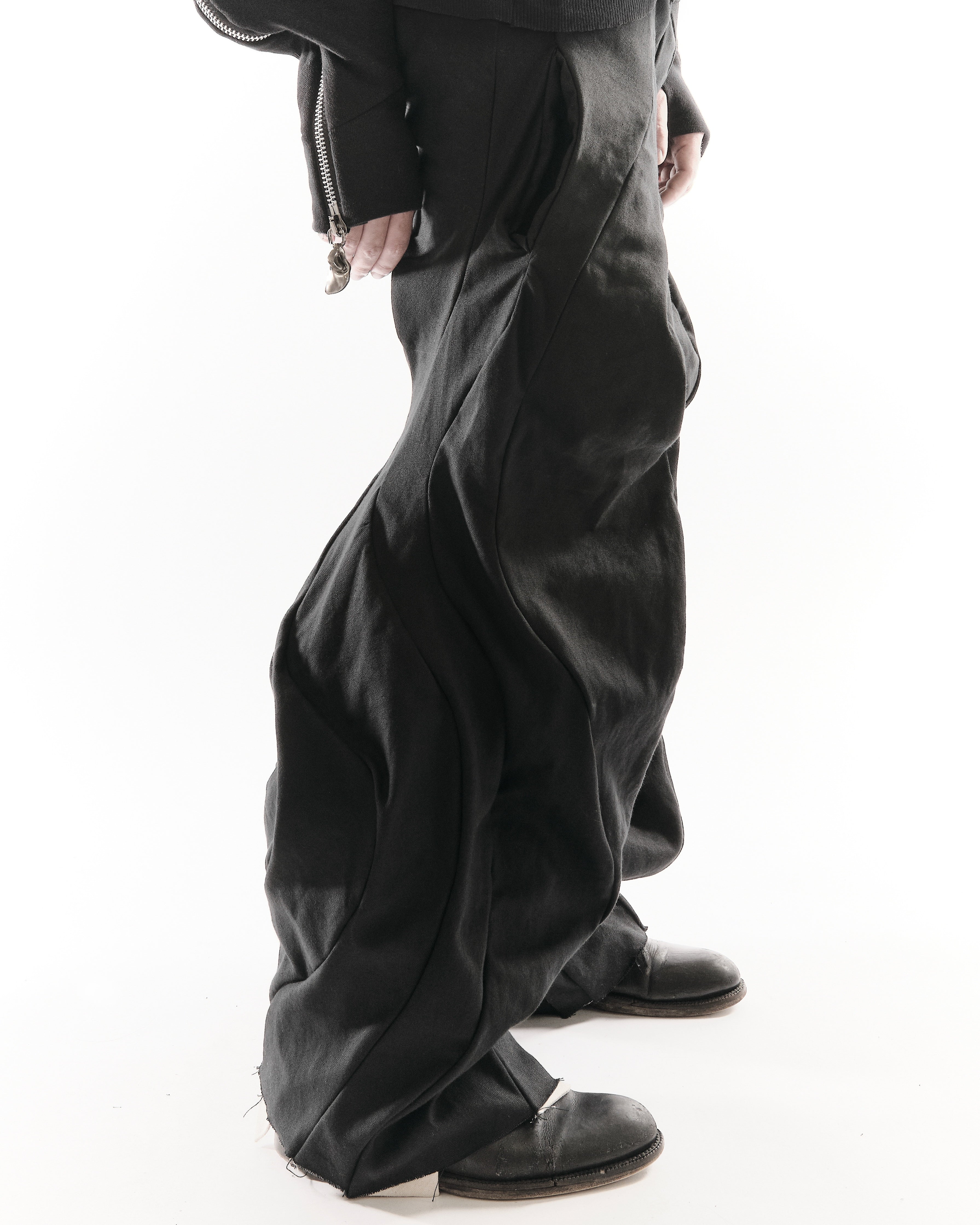 BLACK & WHITE REVERSIBLE POST HUMAN PANTS