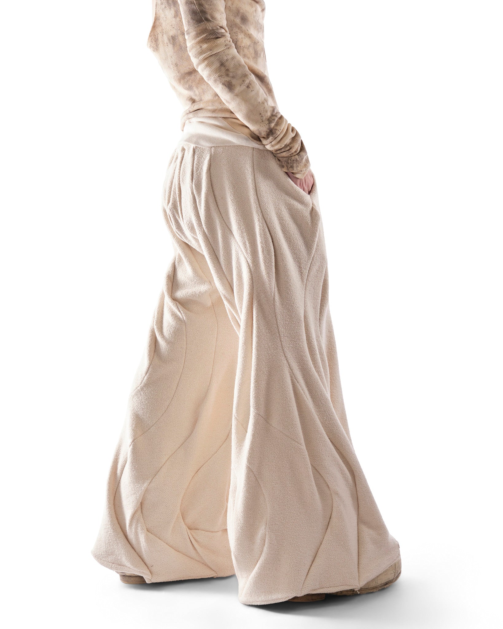 UNDYED REVERSIBLE ANTHURIUM PANTS