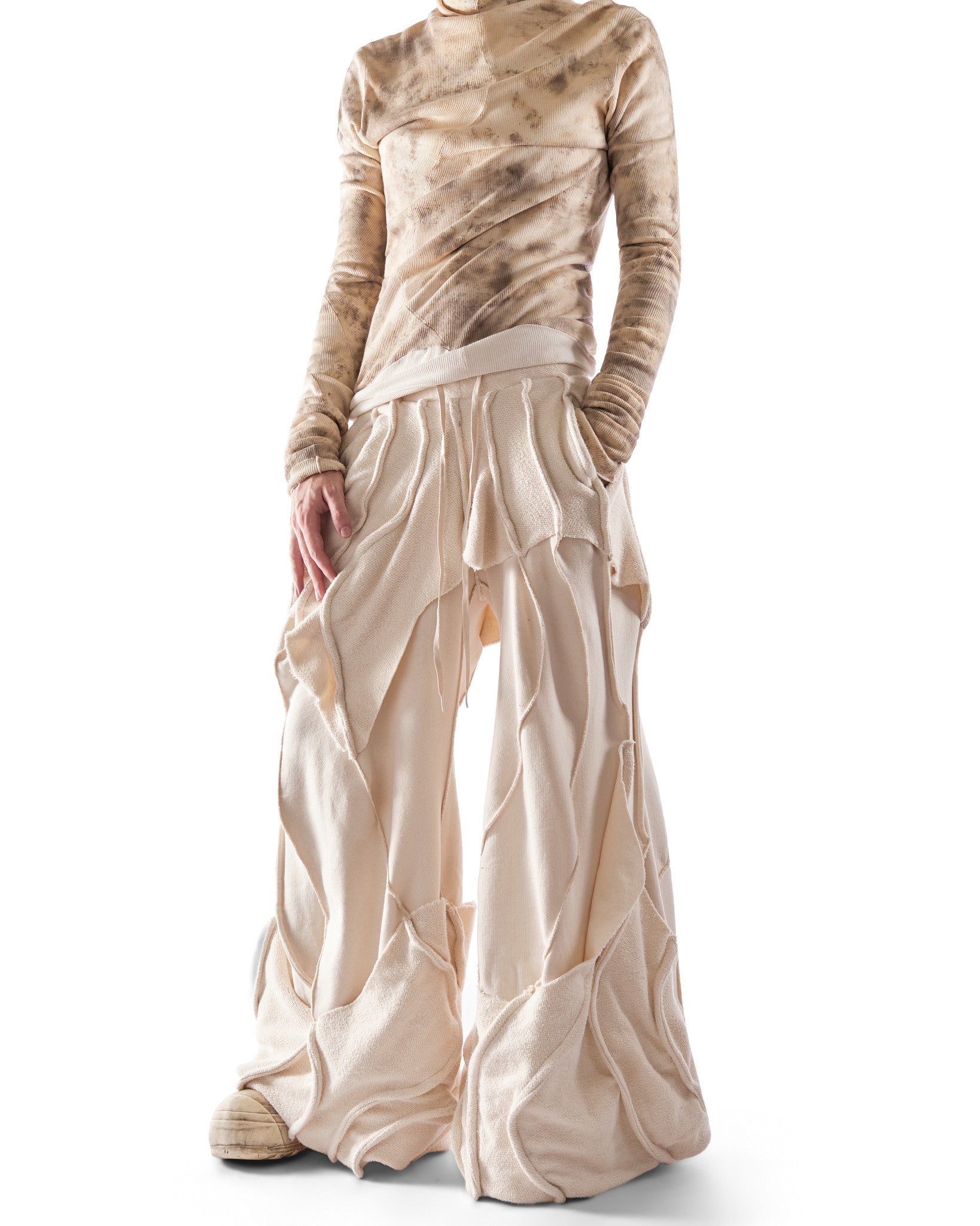 UNDYED REVERSIBLE ANTHURIUM PANTS