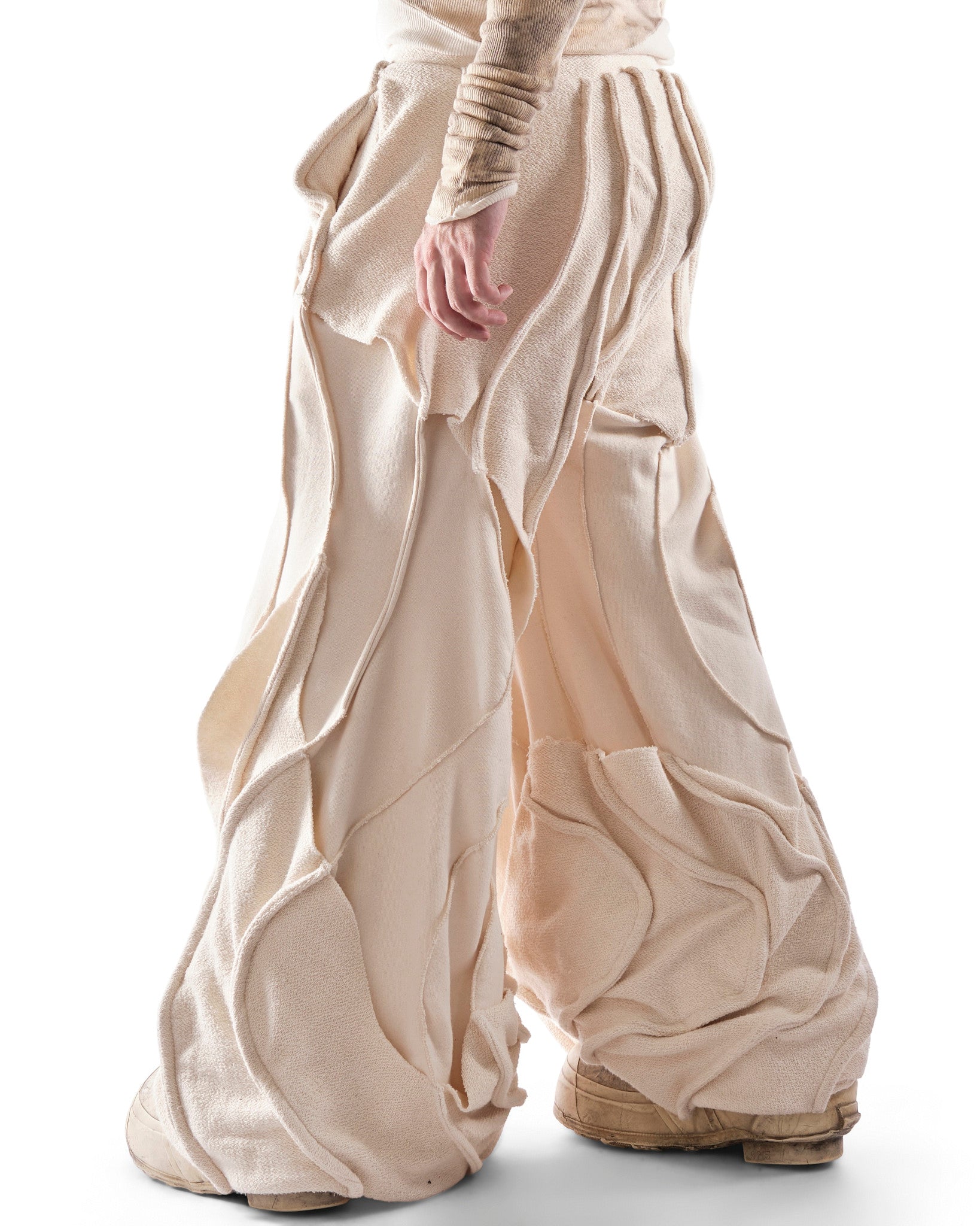 UNDYED REVERSIBLE ANTHURIUM PANTS