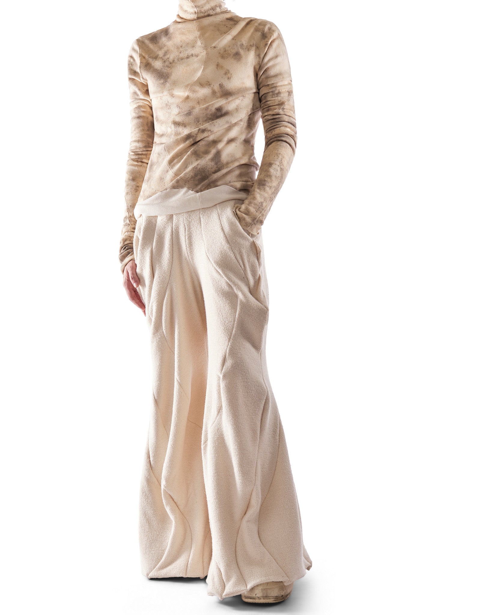 UNDYED REVERSIBLE ANTHURIUM PANTS