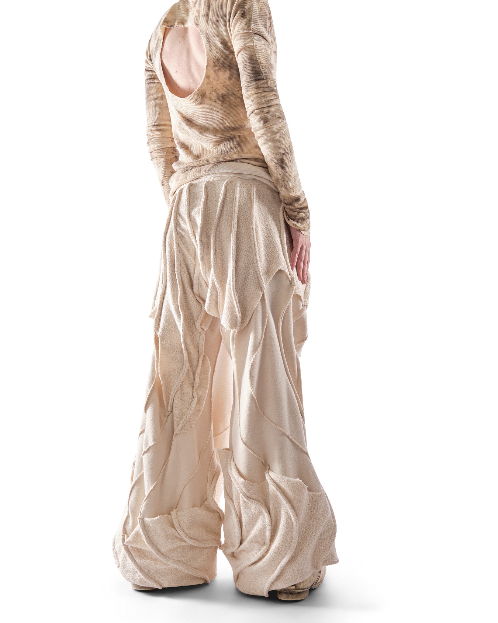 UNDYED REVERSIBLE ANTHURIUM PANTS