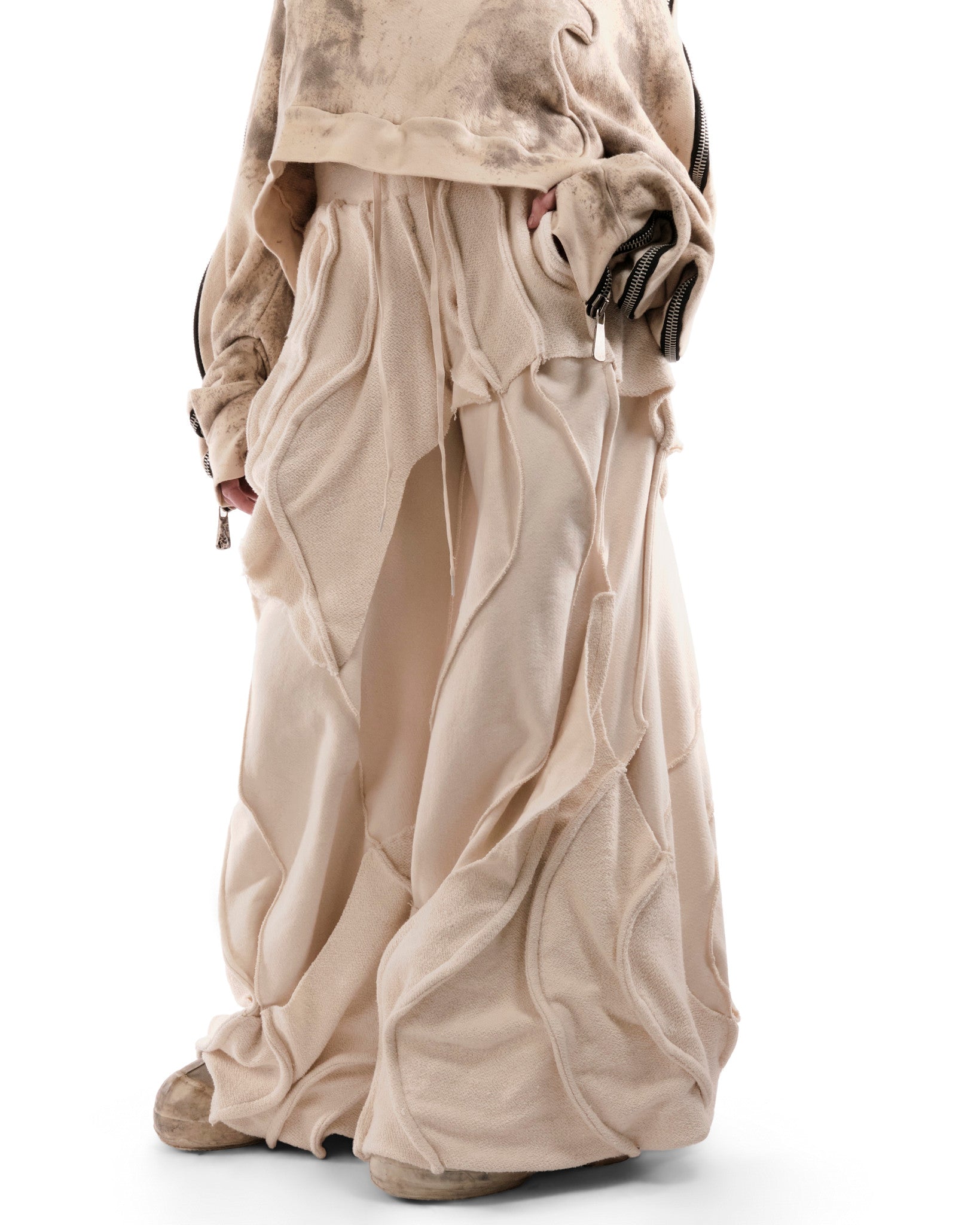 UNDYED REVERSIBLE ANTHURIUM PANTS