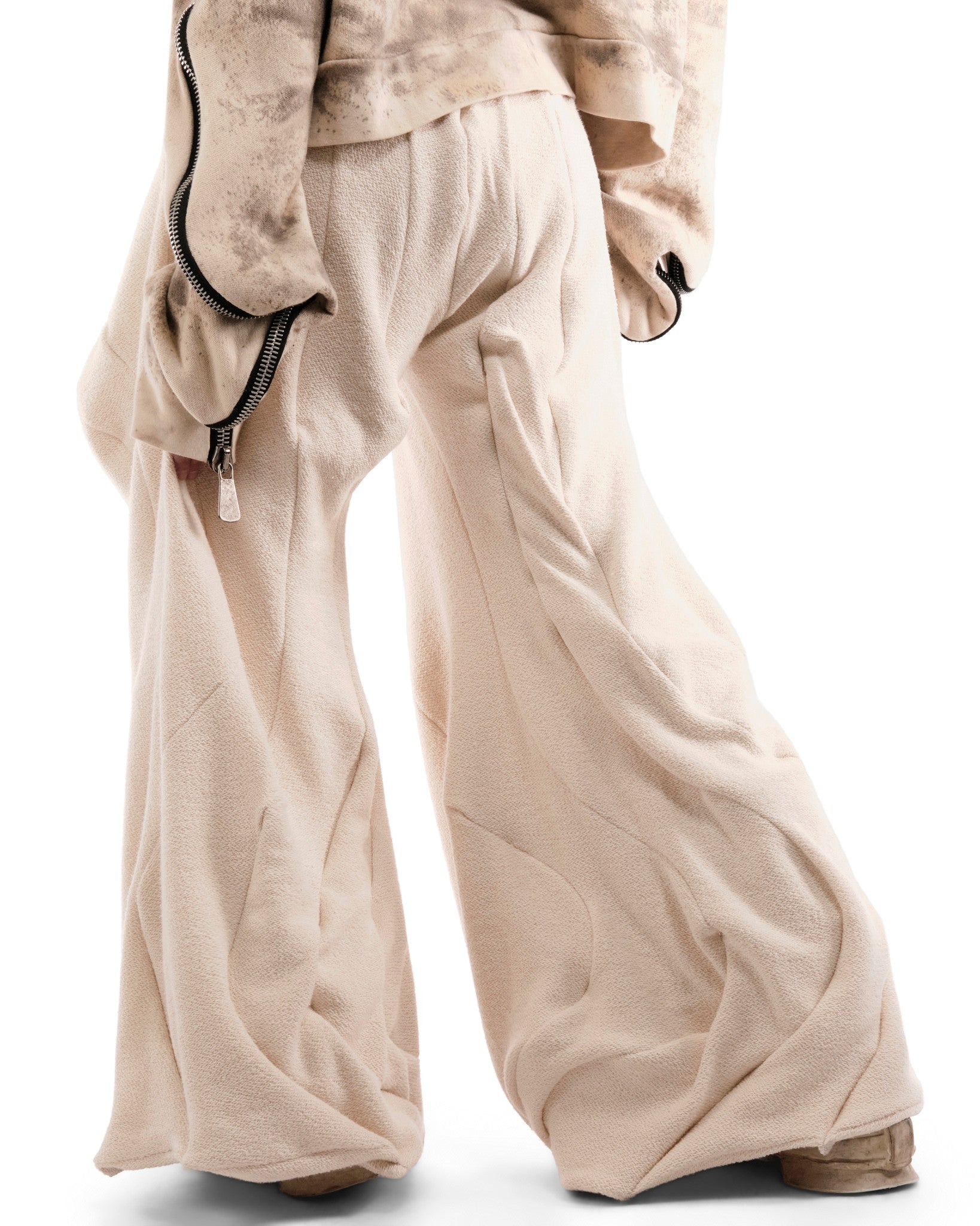 UNDYED REVERSIBLE ANTHURIUM PANTS