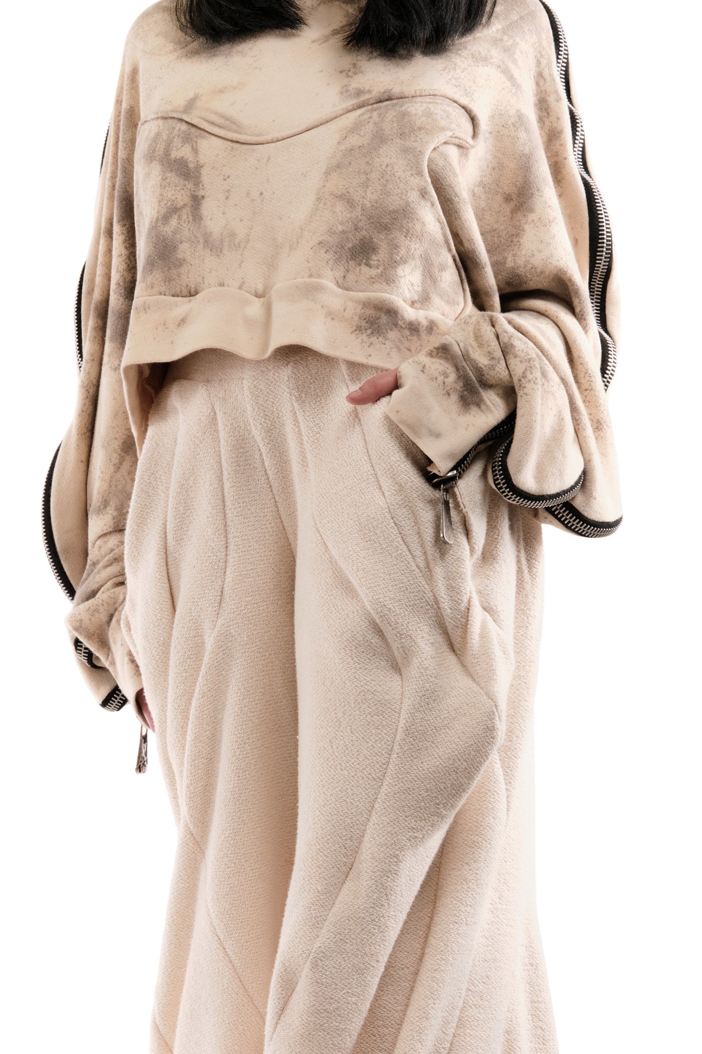 UNDYED REVERSIBLE ANTHURIUM PANTS