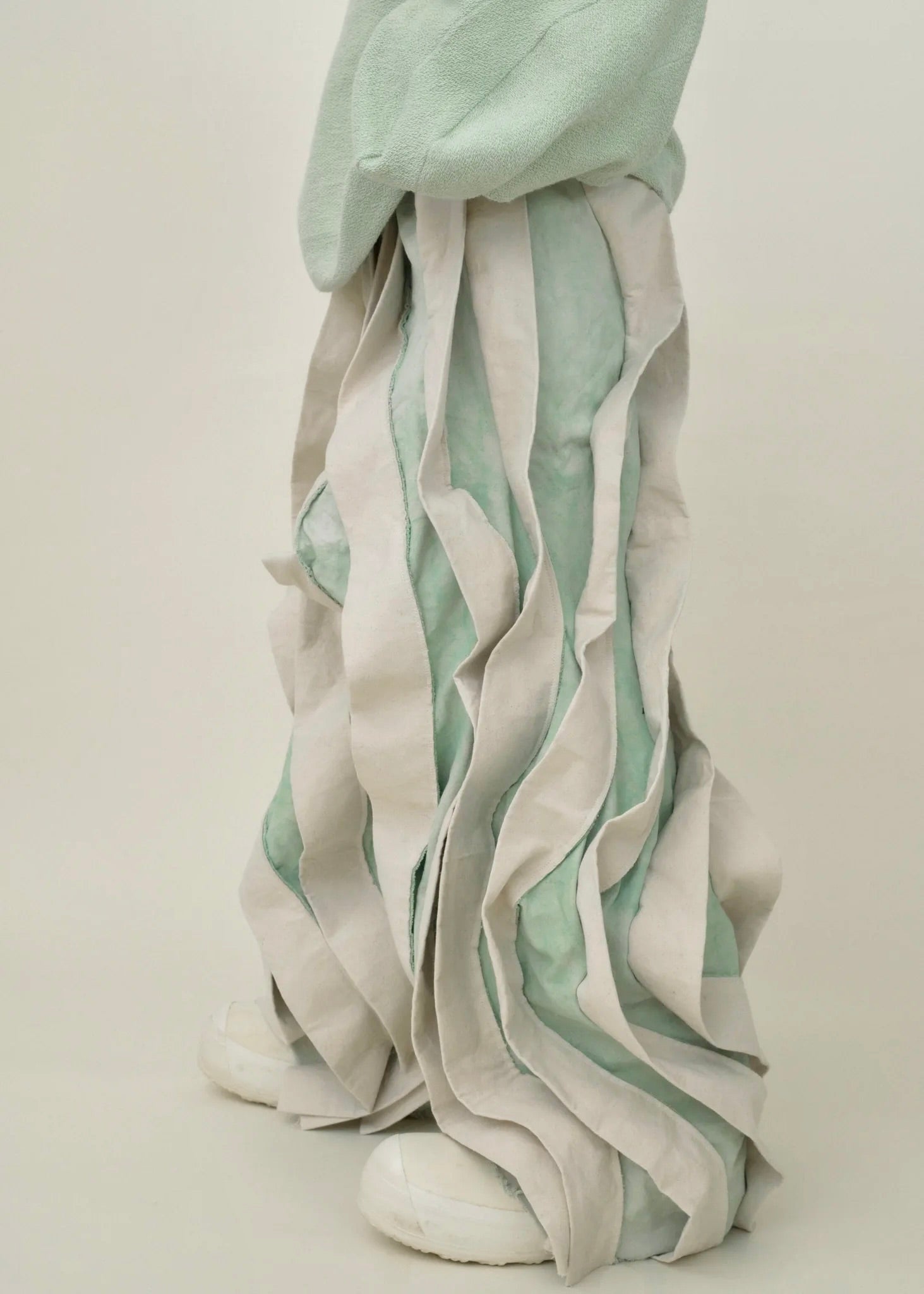 SAMPLE COPPER OXIDE DIP DYED  POST HUMAN PANTS