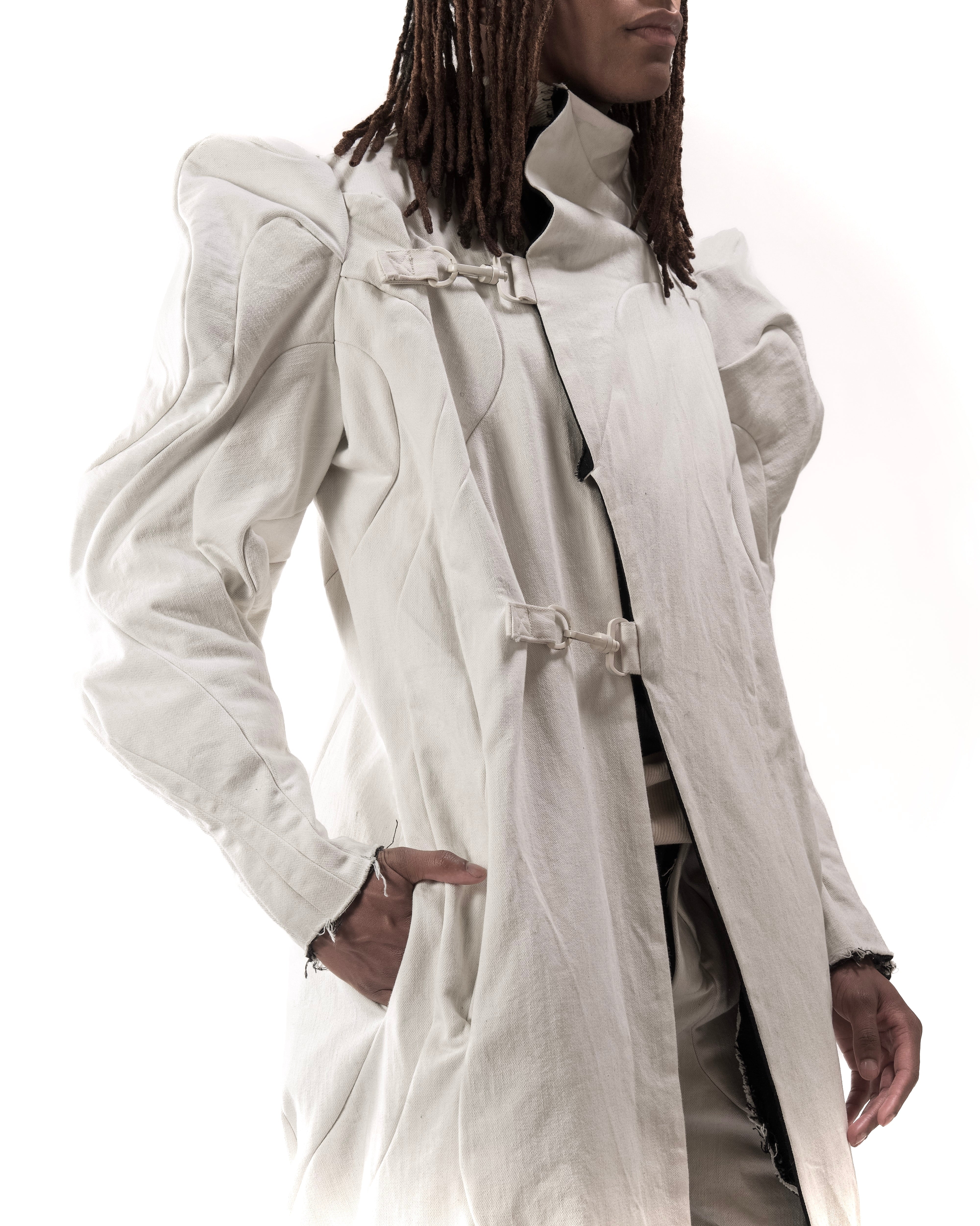 WAXED REVERSIBLE POST HUMAN COAT