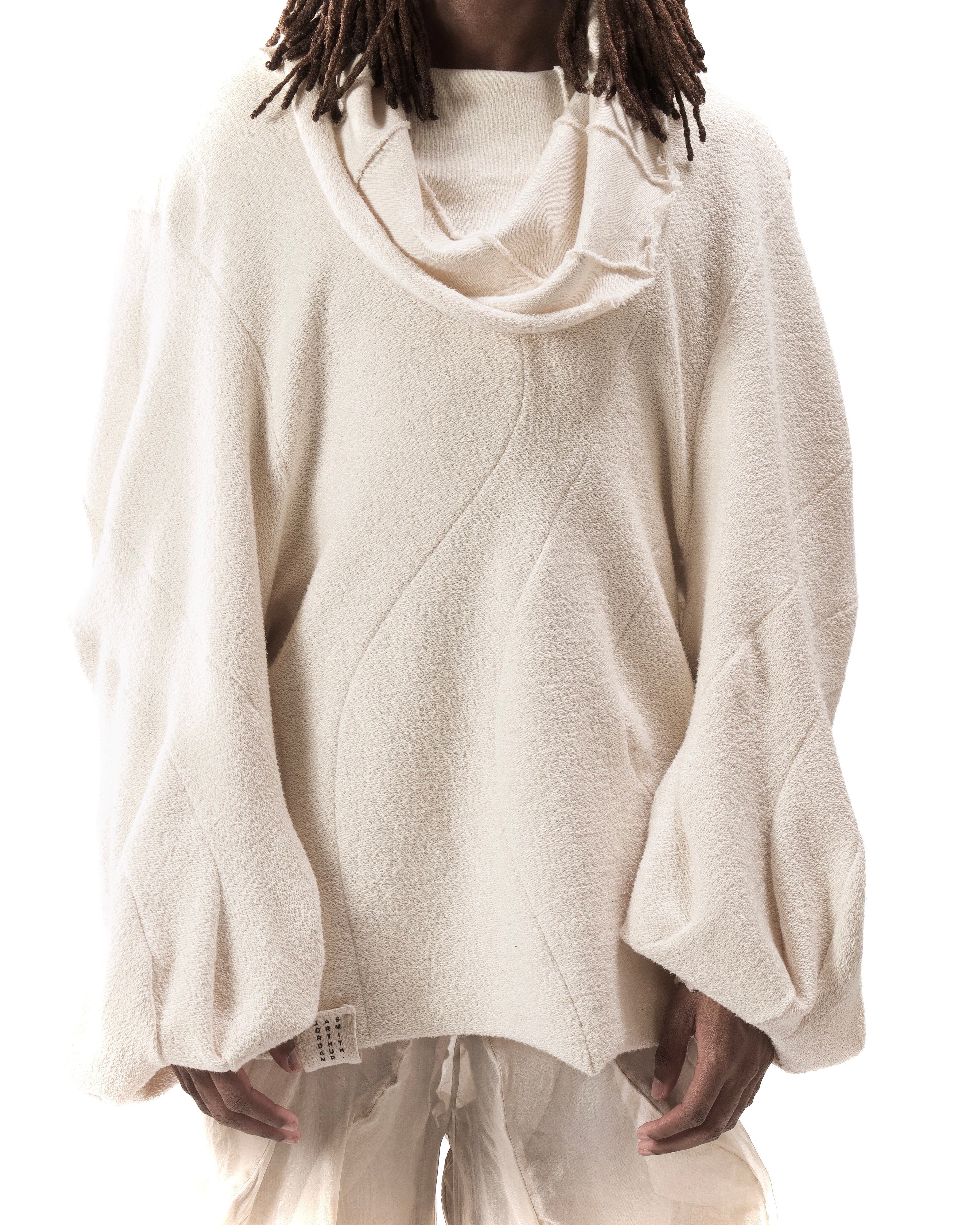 UNDYED REVERSIBLE POST HUMAN SWEATER