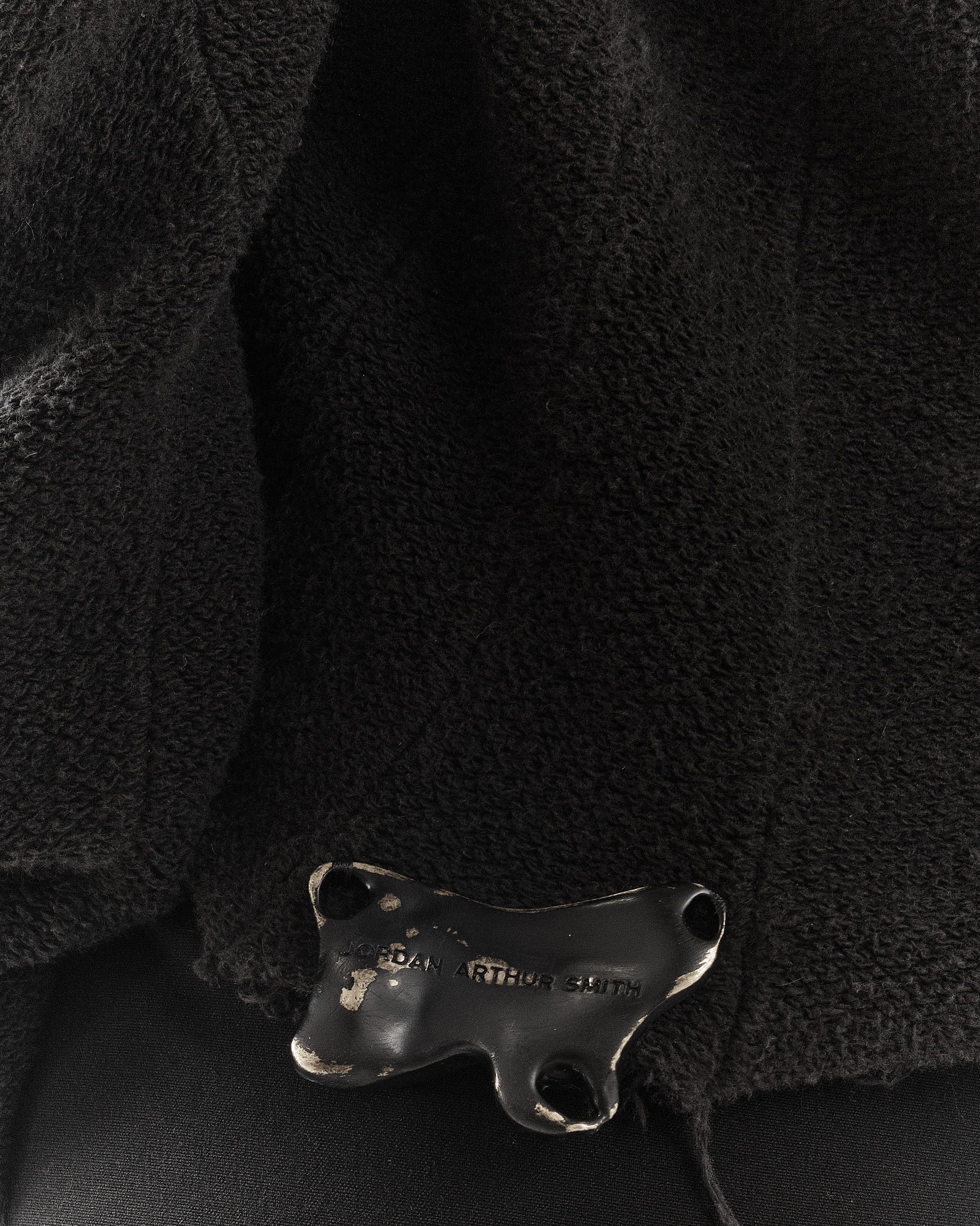 BLACK REVERSIBLE POST HUMAN SWEATER