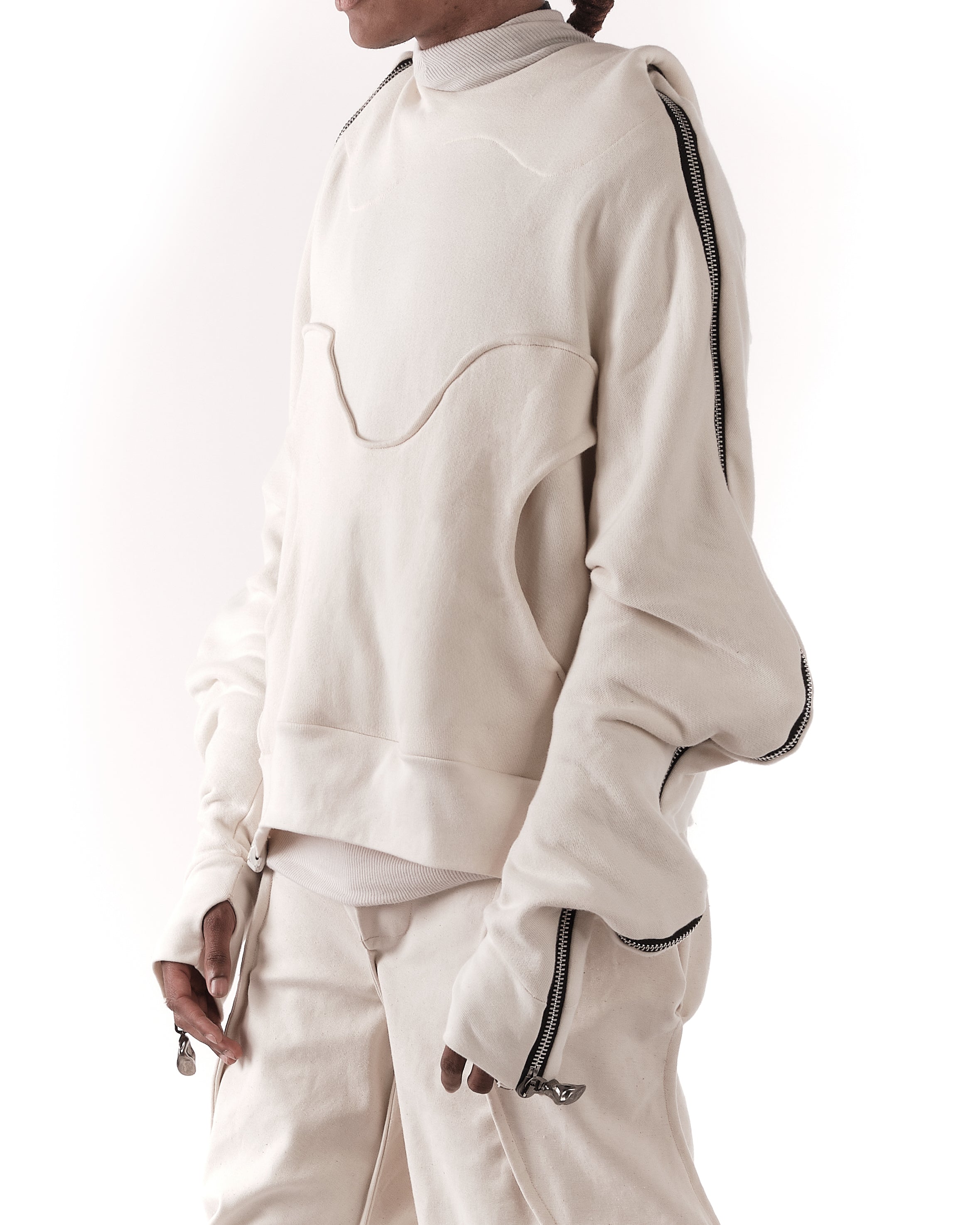 UNDYED METAMORPHIC  BUBBLE HOODIE