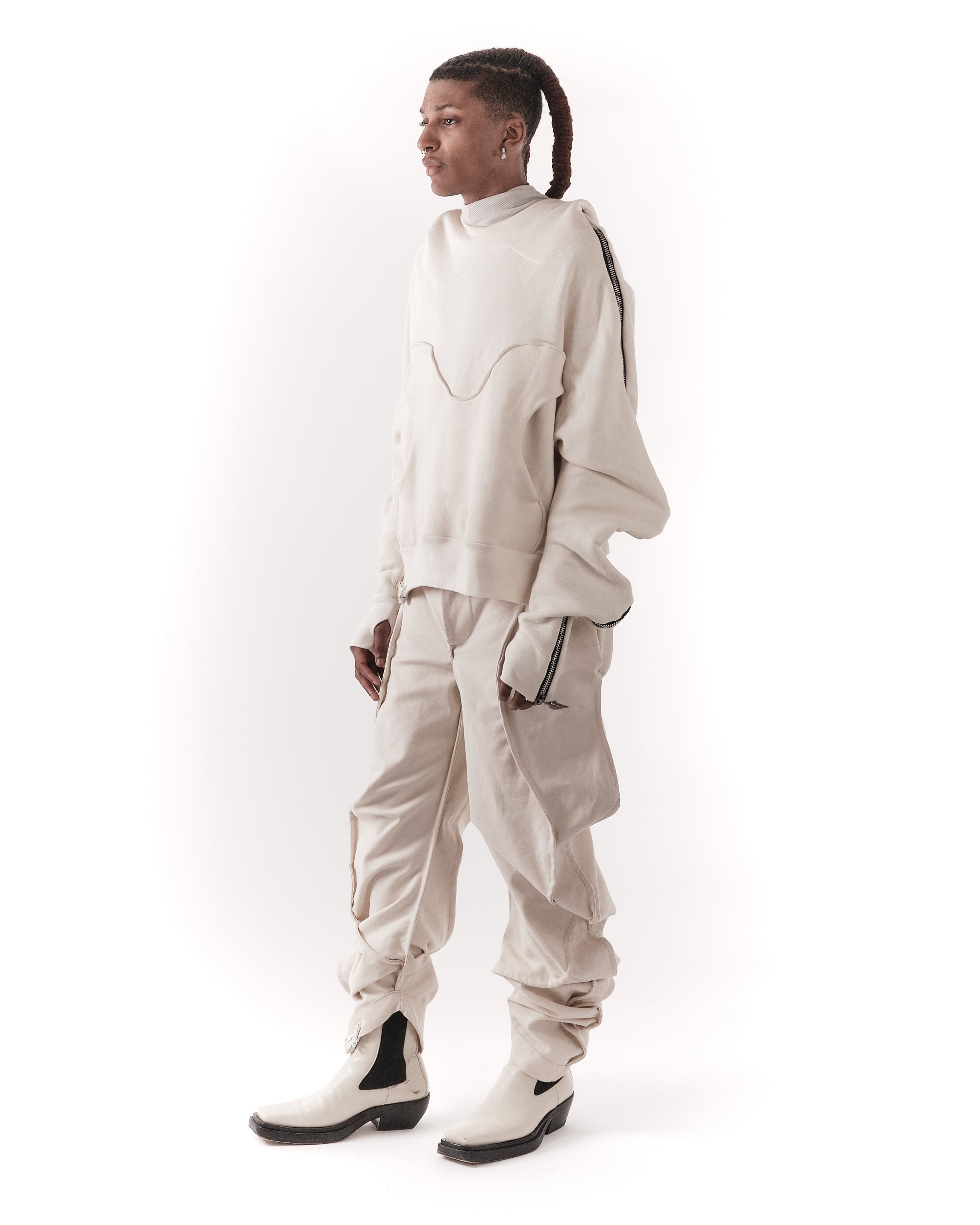 UNDYED METAMORPHIC  BUBBLE HOODIE