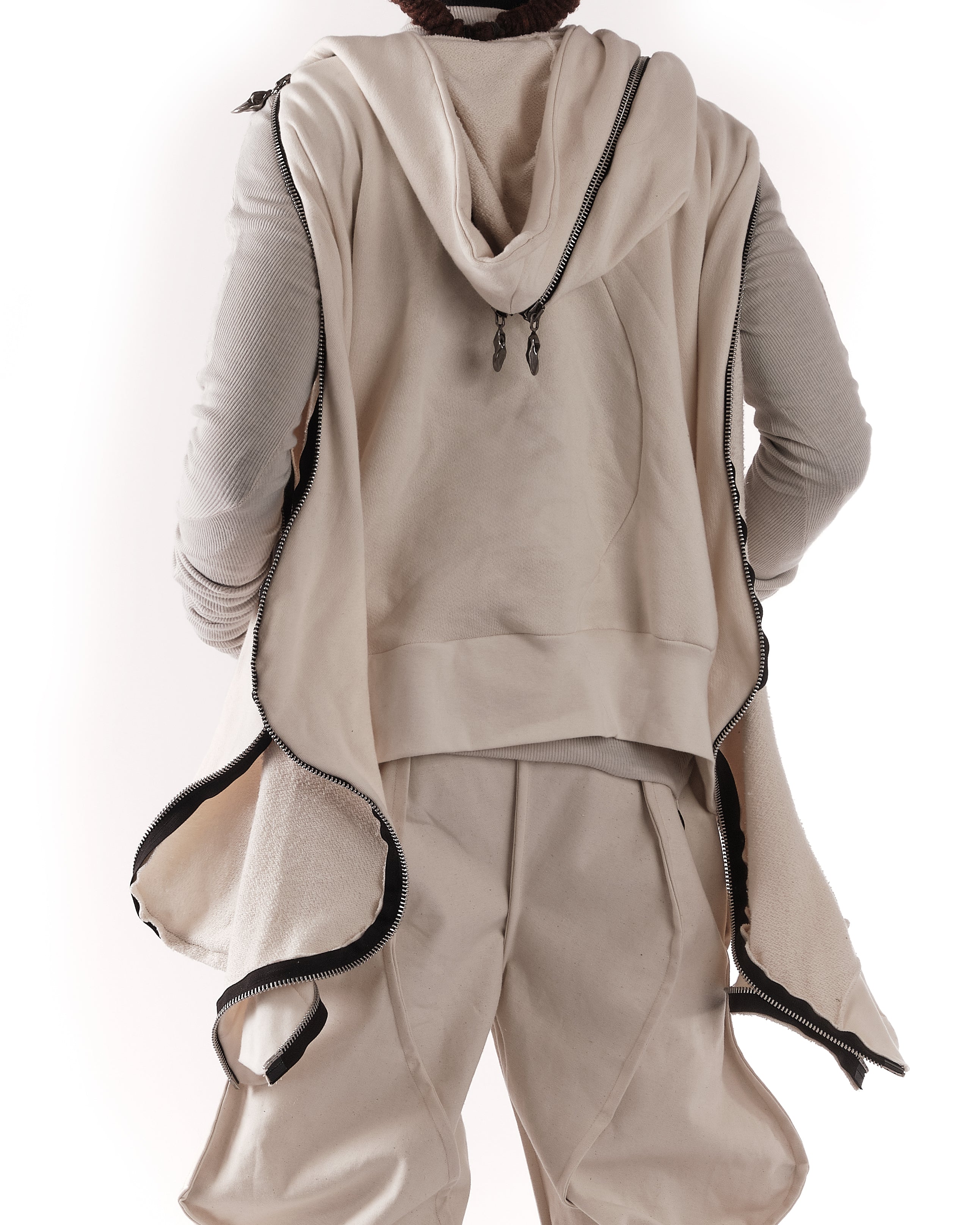 UNDYED METAMORPHIC  BUBBLE HOODIE