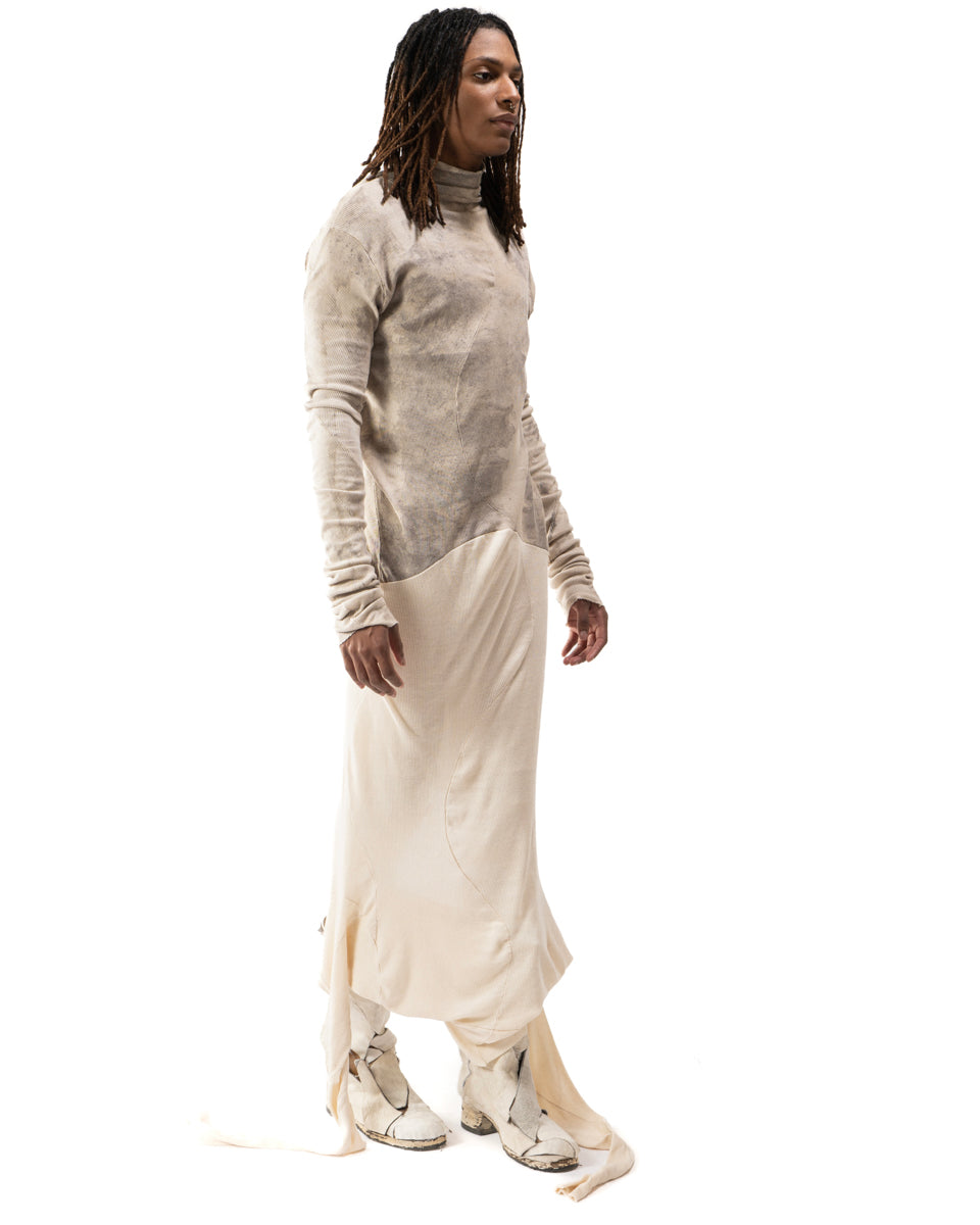 OXIDIZED IRON REVERSIBLE SPLIT TURTLENECK