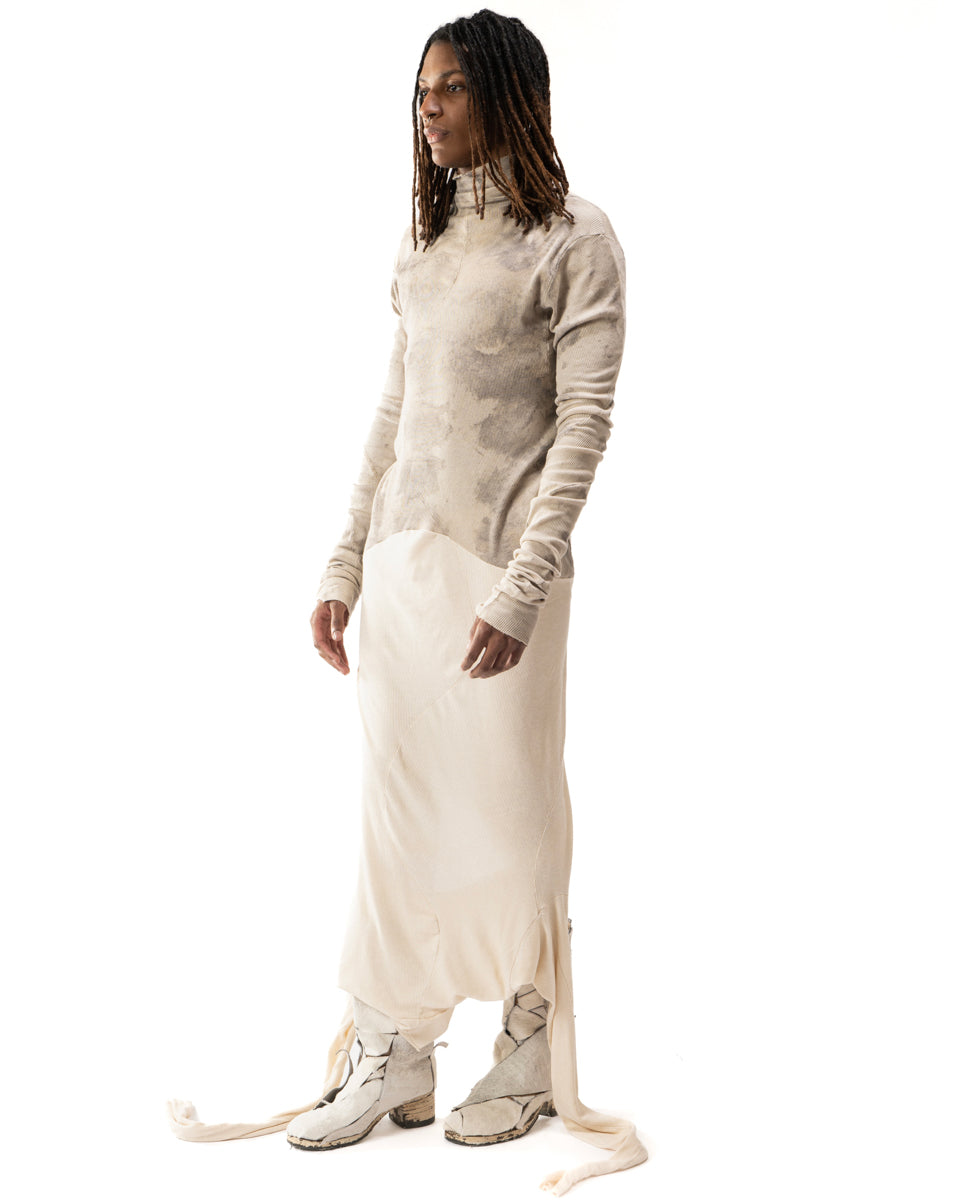 OXIDIZED IRON REVERSIBLE SPLIT TURTLENECK