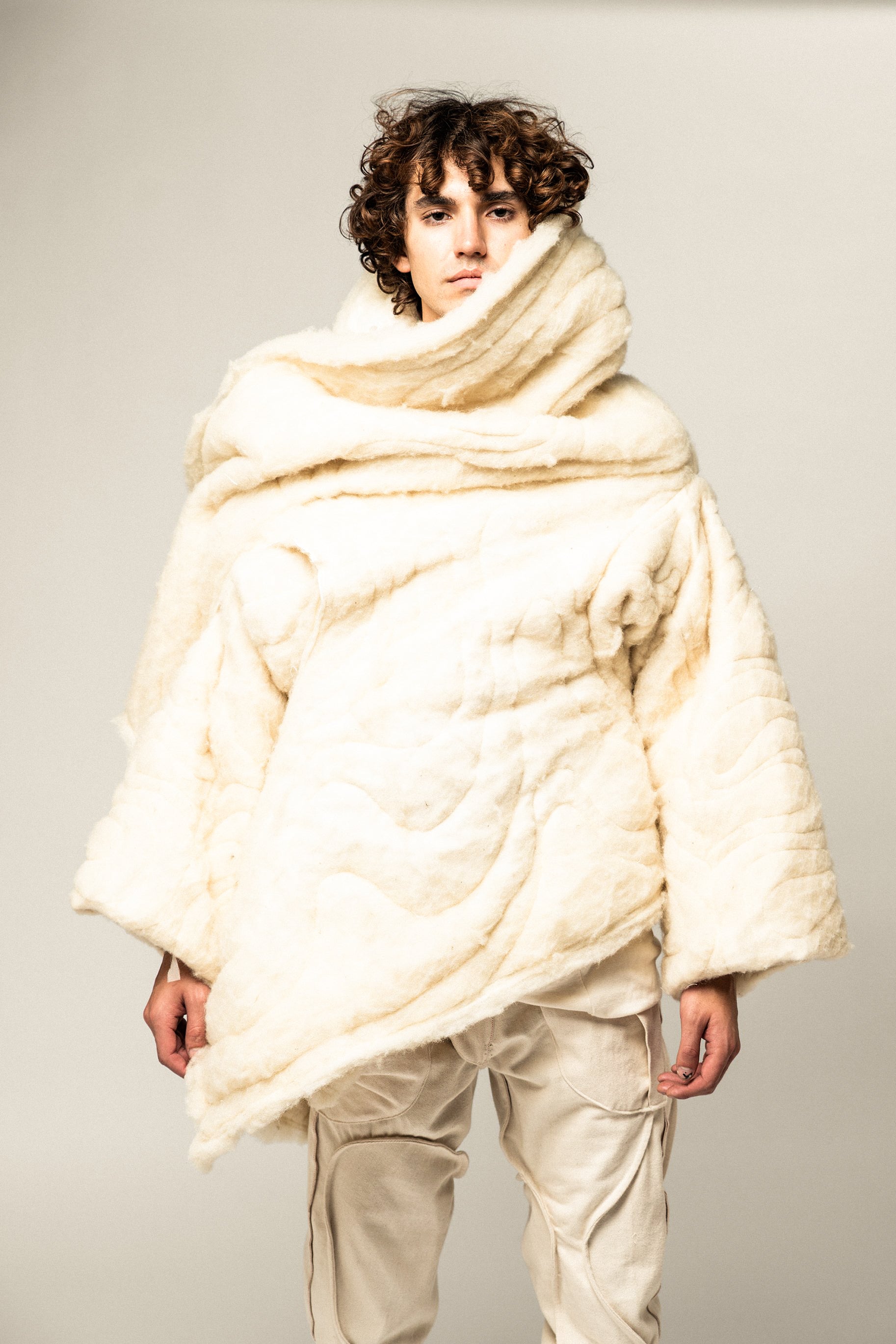 REVERSIBLE ORGANIC QUILTED PUFFER JACKET