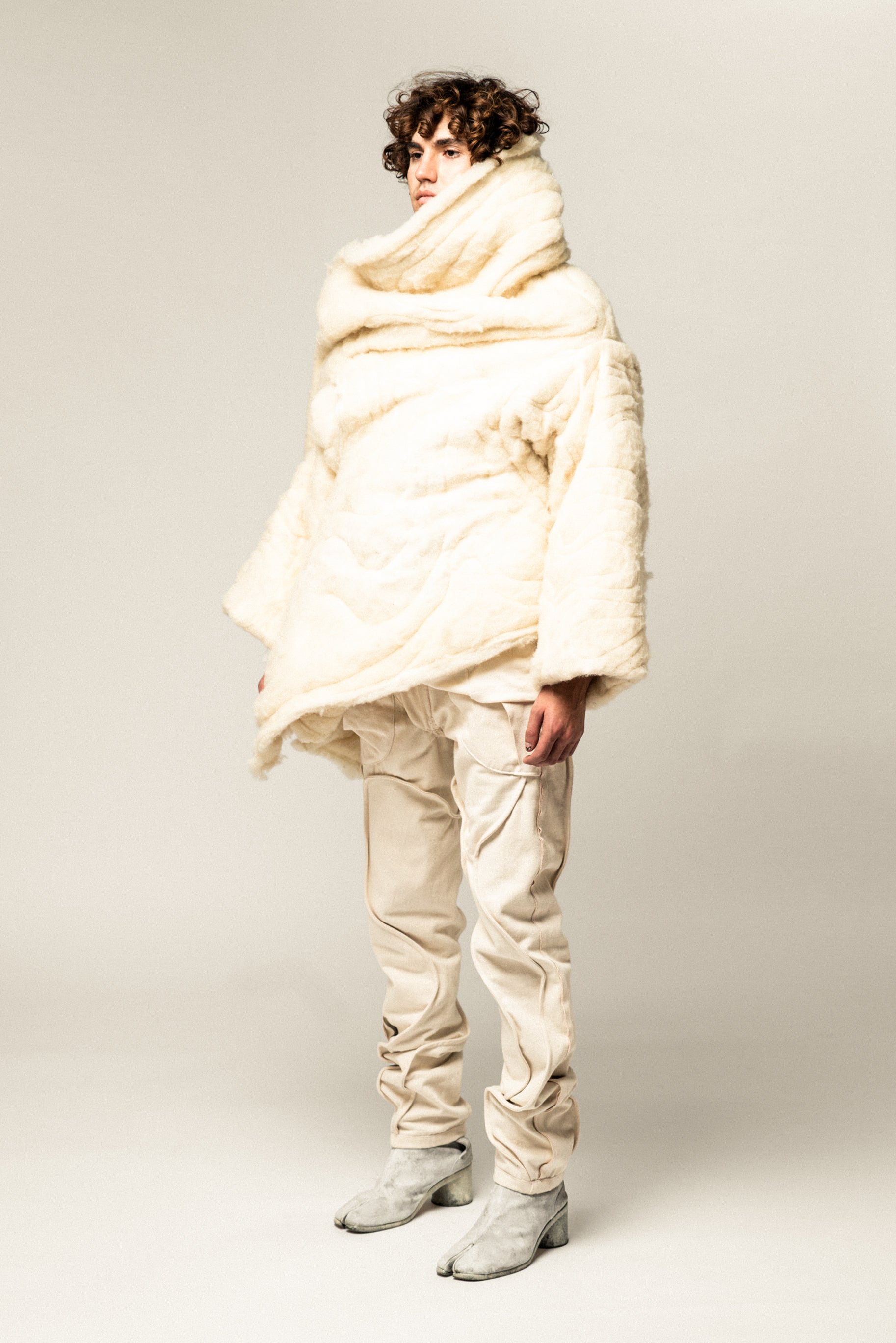 REVERSIBLE ORGANIC QUILTED PUFFER JACKET