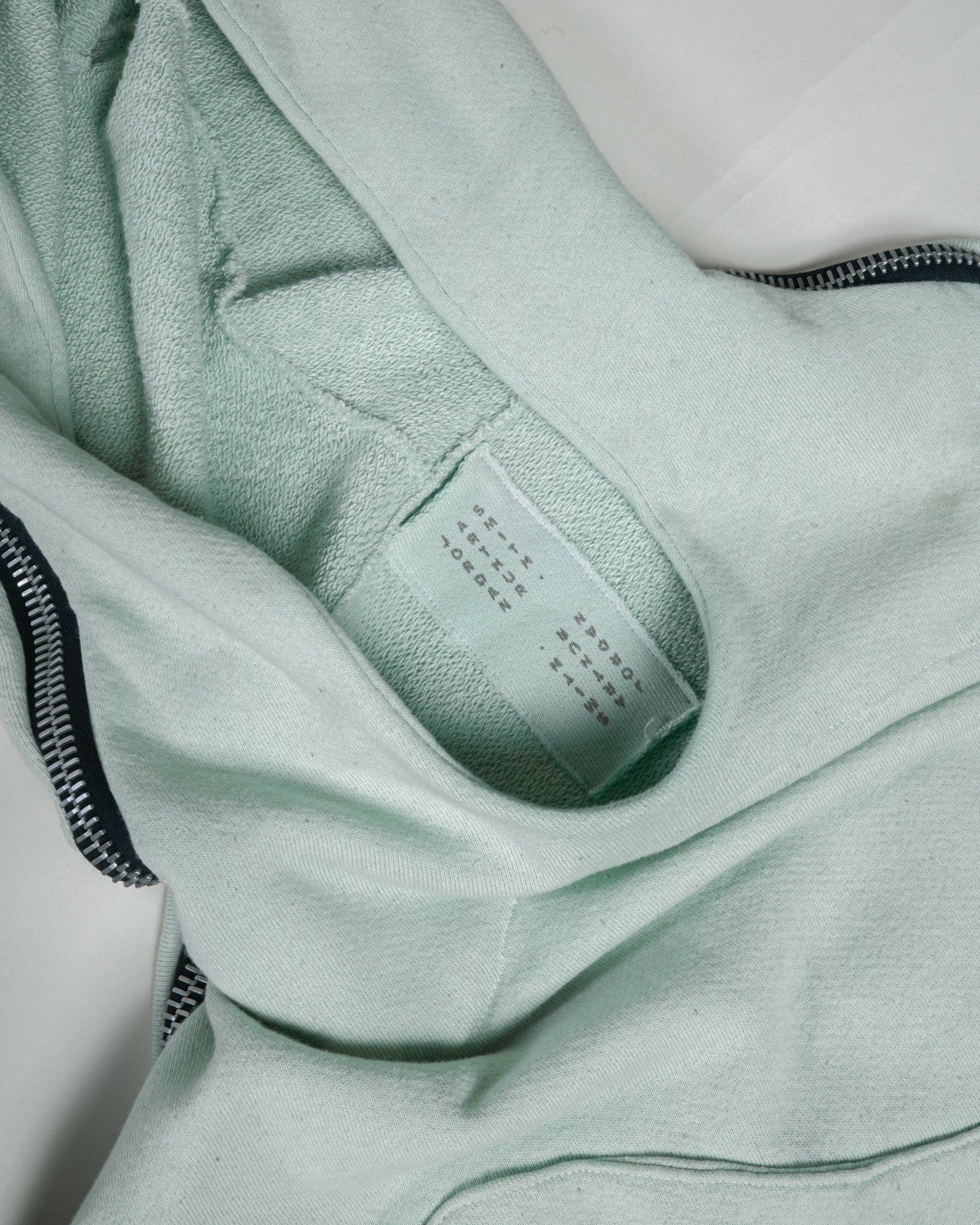 SAMPLE COPPER OXIDE DIP DYED METAMORPHIC BUBBLE HOODIE