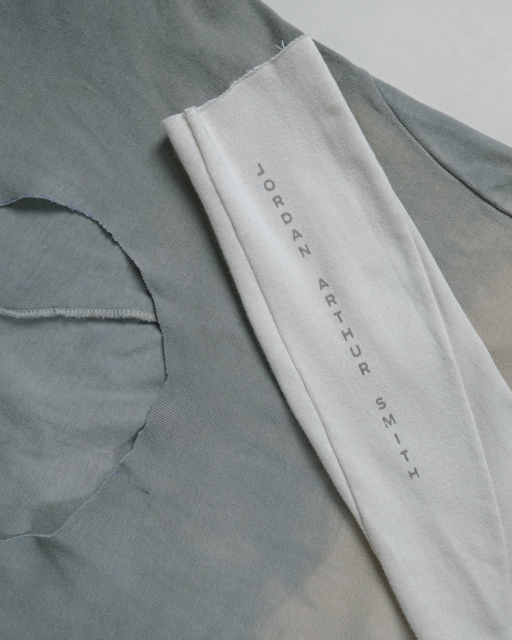 SAMPLE GREY DIP DYED REVERSIBLE TURTLENECK