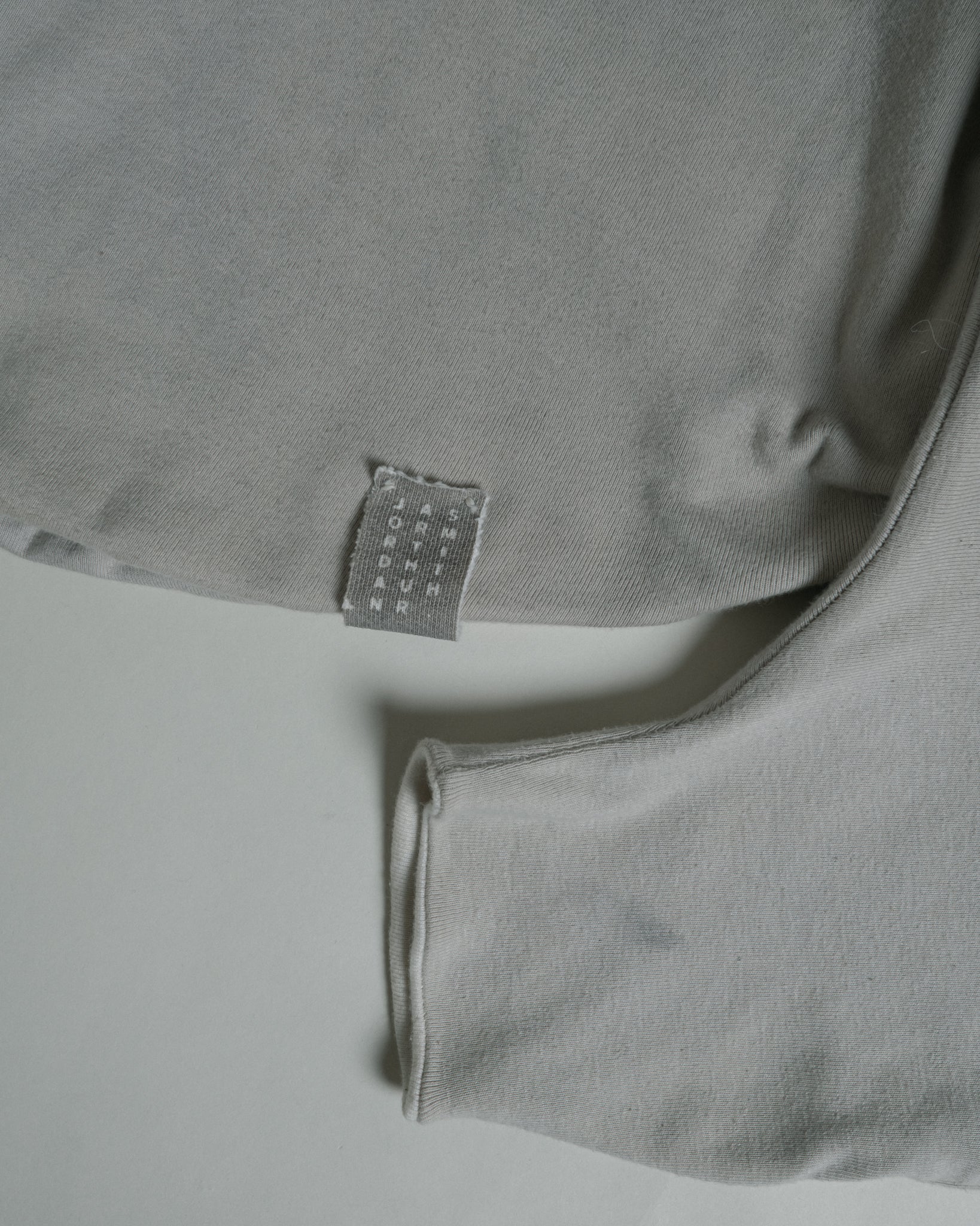 SAMPLE GREY DIP DYED  REVERSIBLE CIRCLE SWEATER