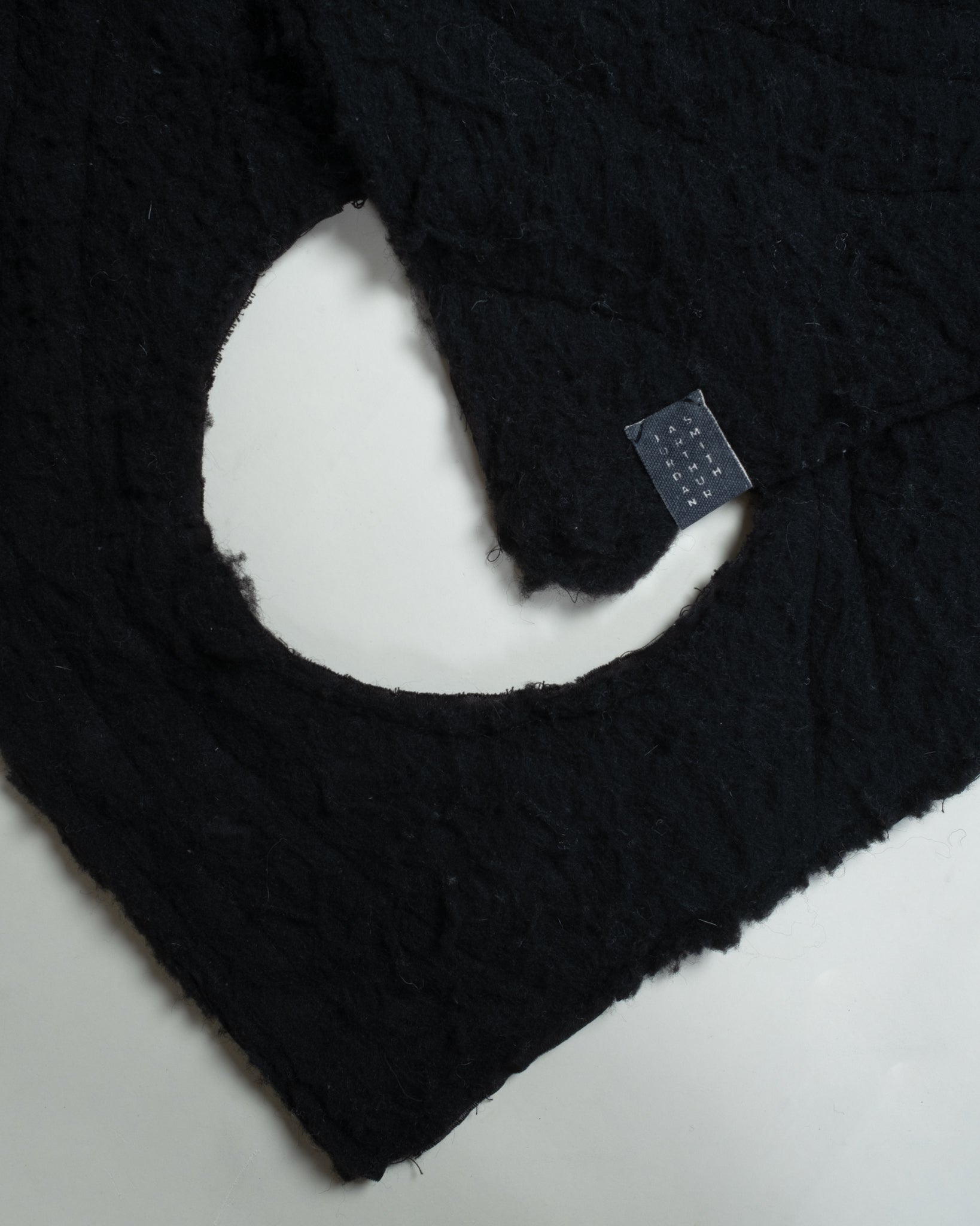SAMPLE BLACK WOOL PUFFER JACKET