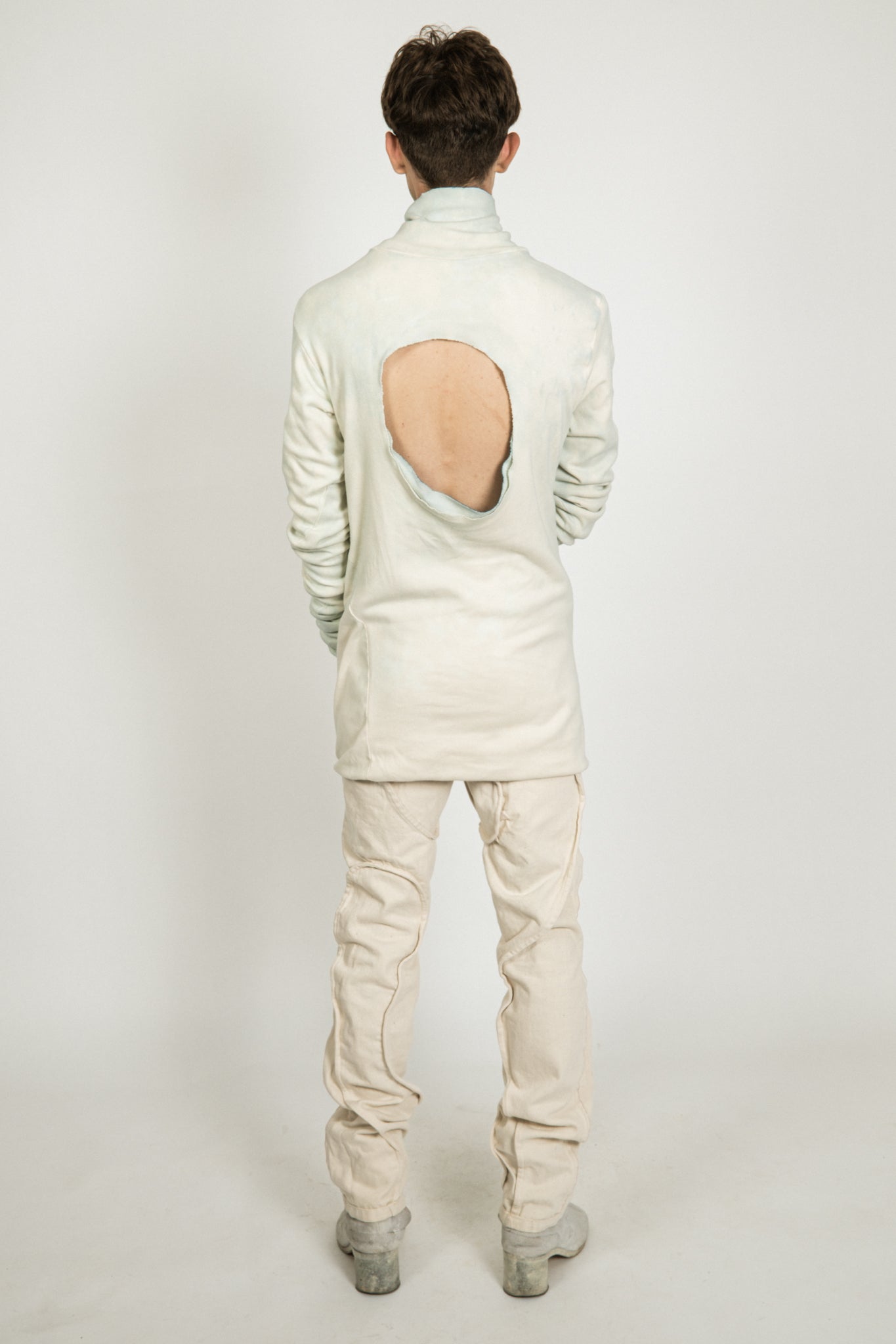 SAMPLE 1 OF 1 BOTANICAL IMPRINT REVERSIBLE 3 ARM HOLE TURTLENECK