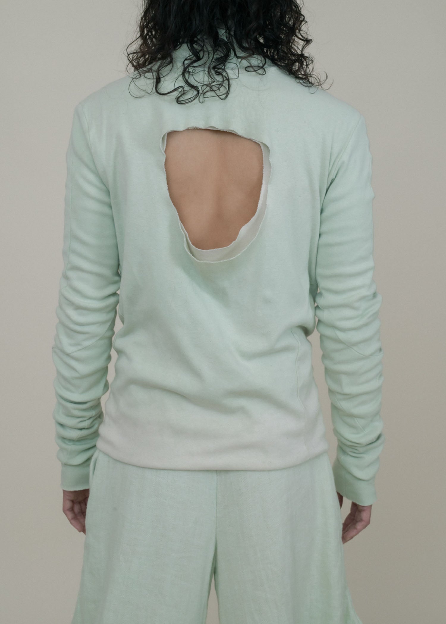 SAMPLE COPPER OXIDE DIP DYED  REVERSIBLE TURTLENECK