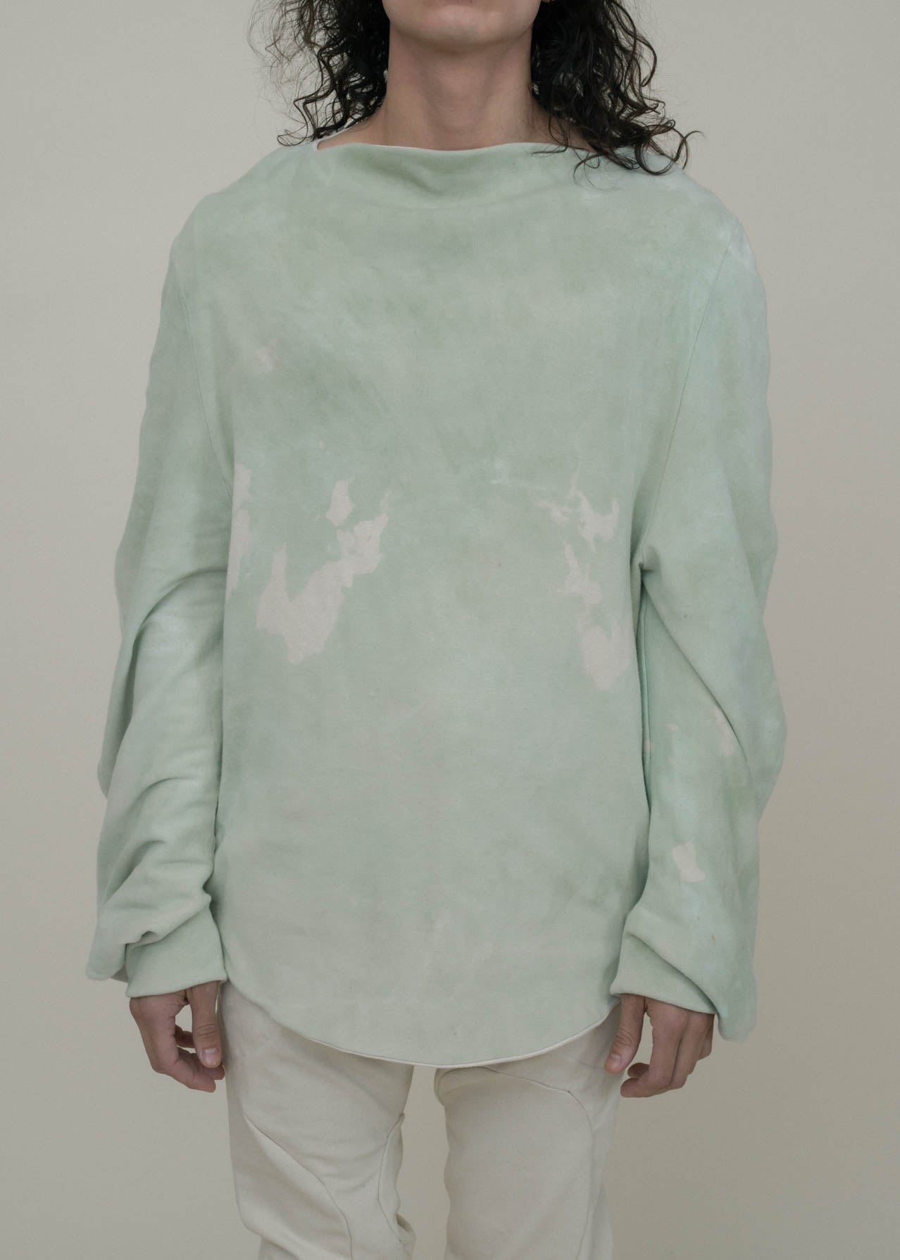 SAMPLE COPPER OXIDE DIP DYED REVERSIBLE CIRCLE SWEATER