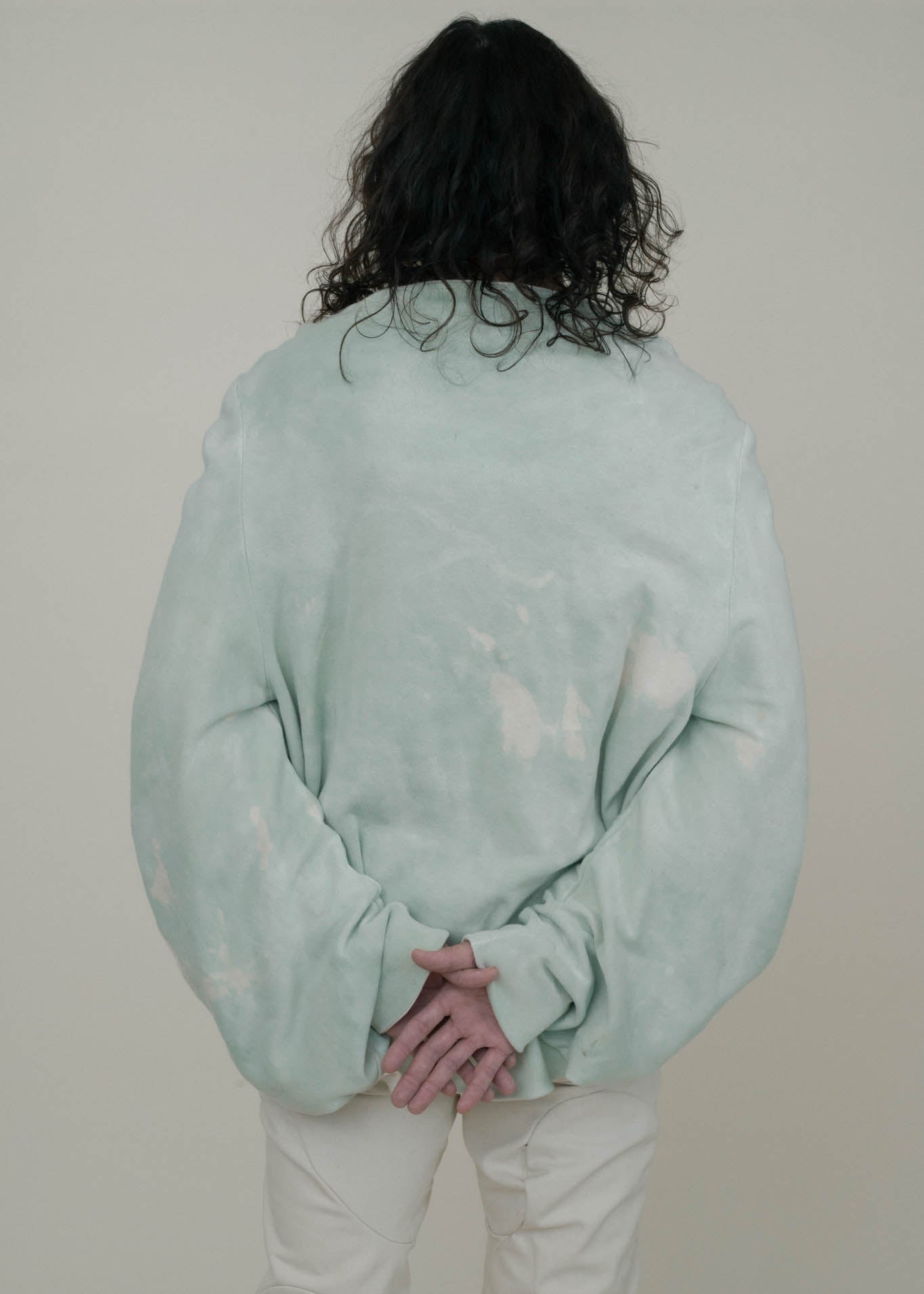 SAMPLE COPPER OXIDE DIP DYED REVERSIBLE CIRCLE SWEATER