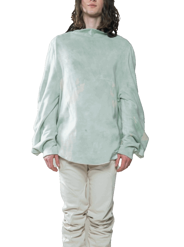 SAMPLE COPPER OXIDE DIP DYED REVERSIBLE CIRCLE SWEATER