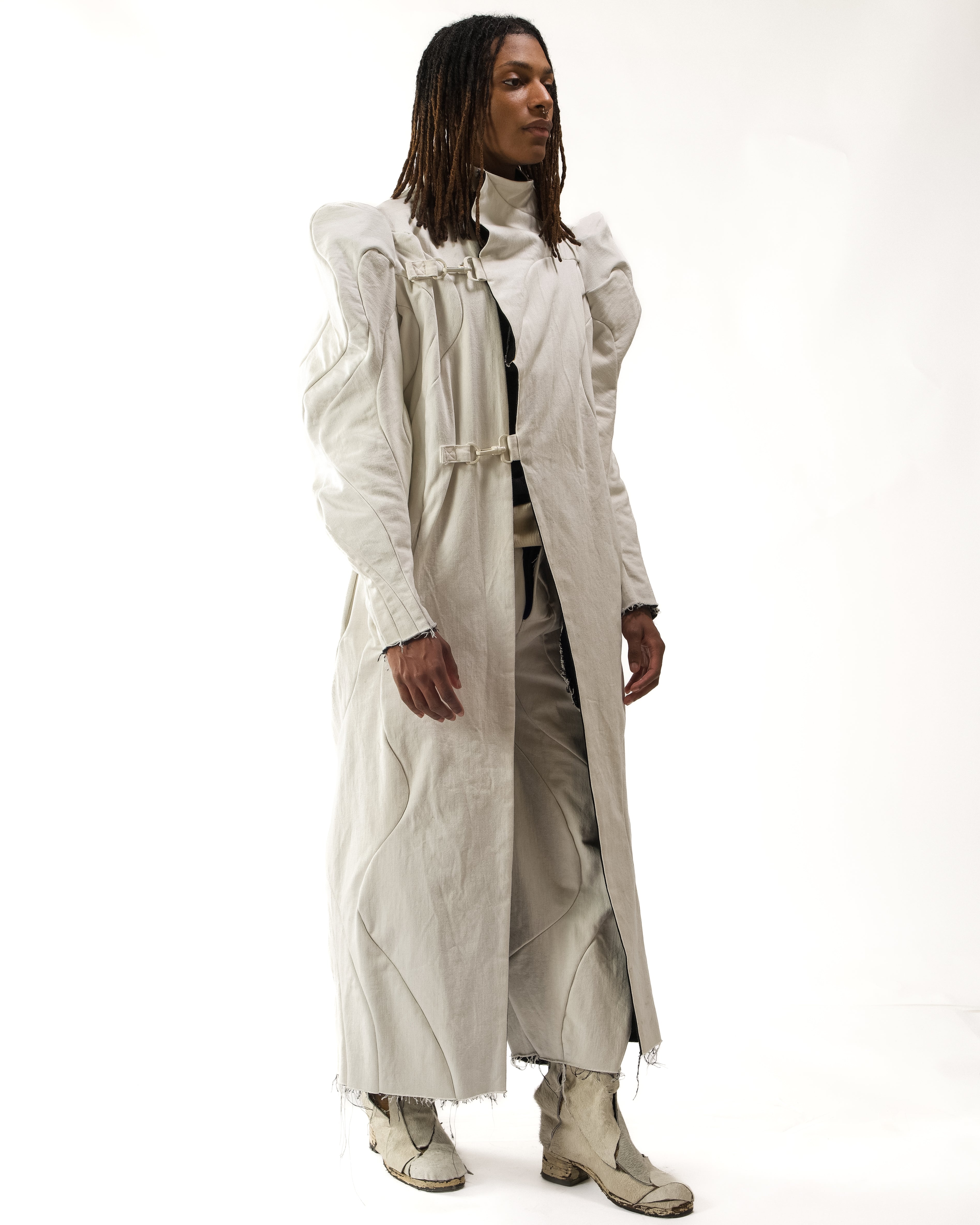 WAXED REVERSIBLE POST HUMAN COAT