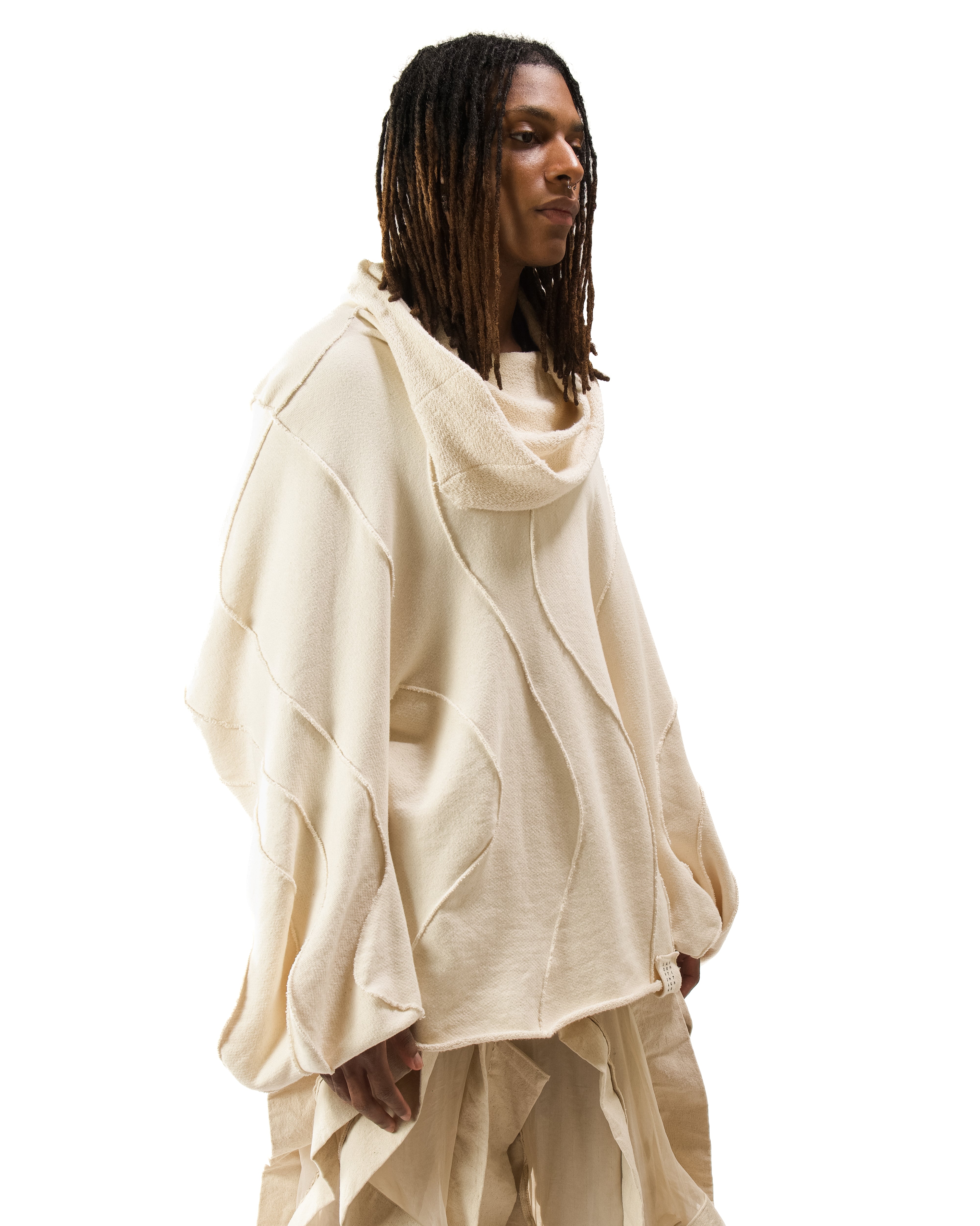 UNDYED REVERSIBLE POST HUMAN SWEATER