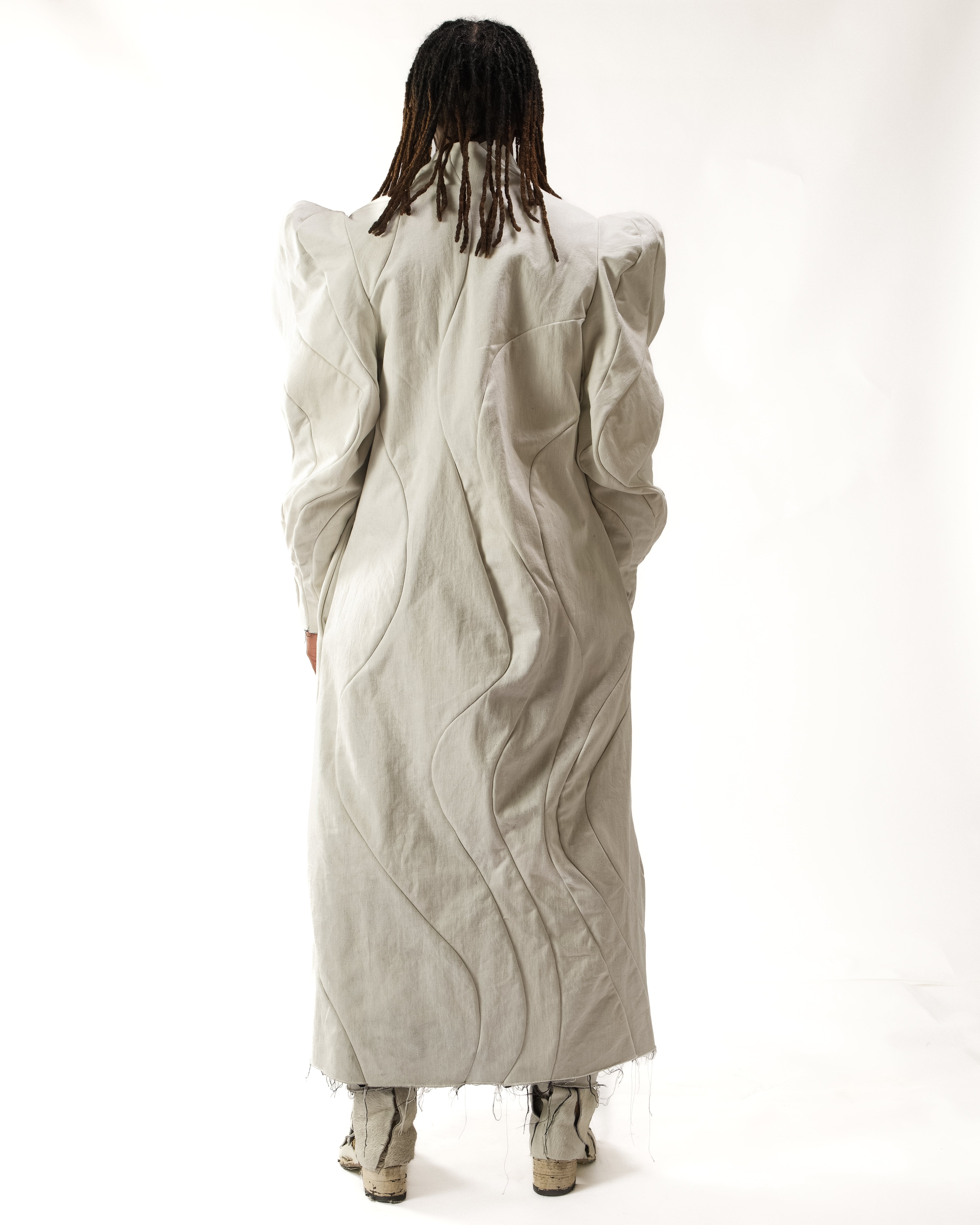 WAXED REVERSIBLE POST HUMAN COAT