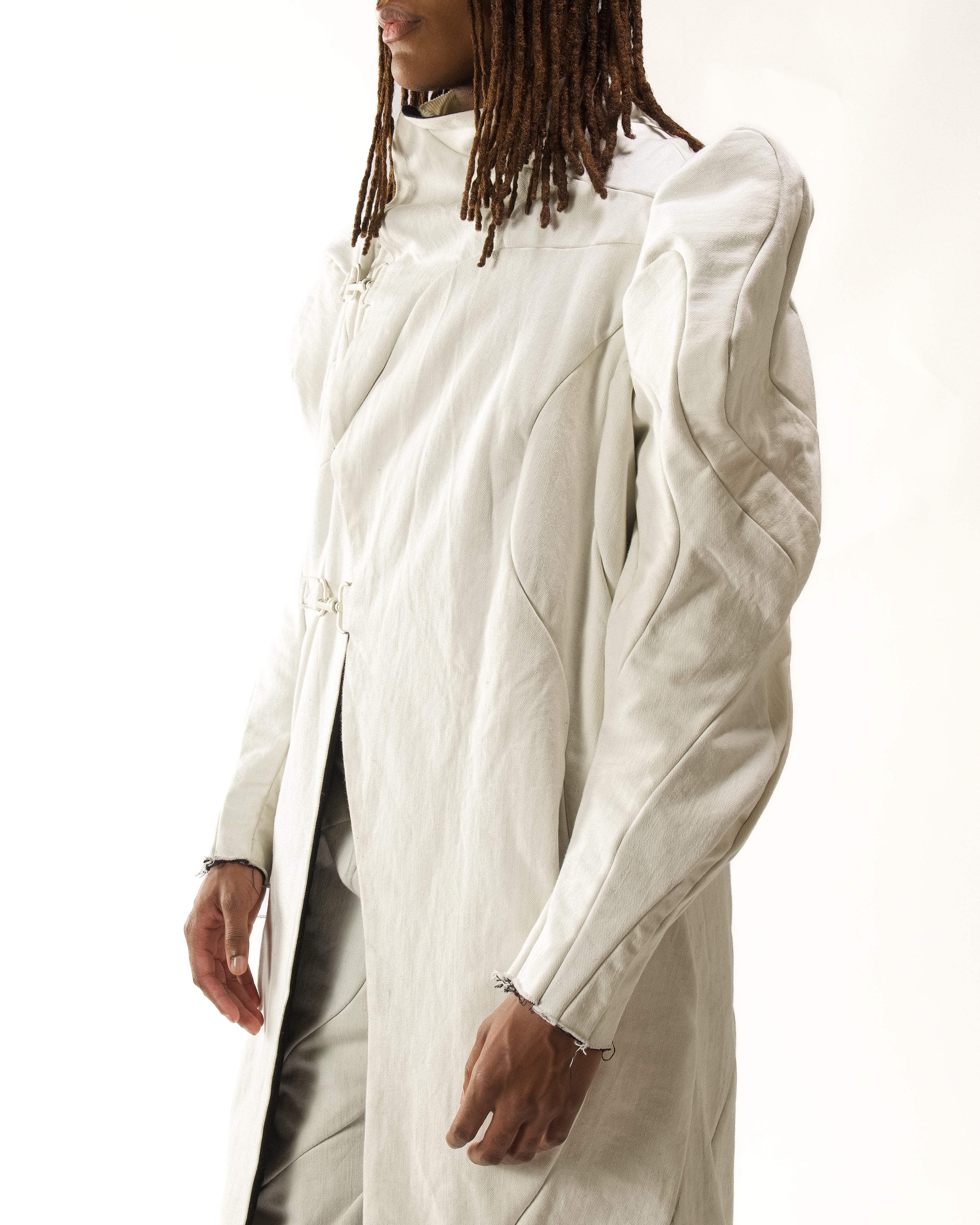 WAXED REVERSIBLE POST HUMAN COAT