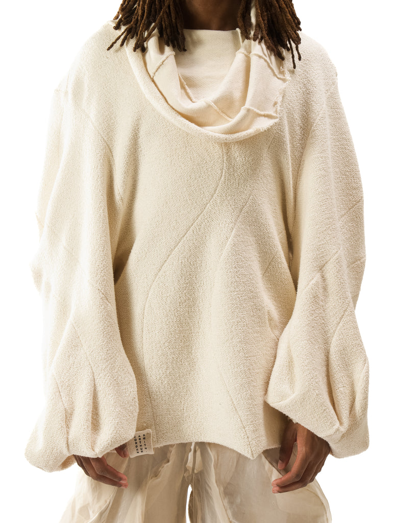 UNDYED REVERSIBLE POST HUMAN SWEATER
