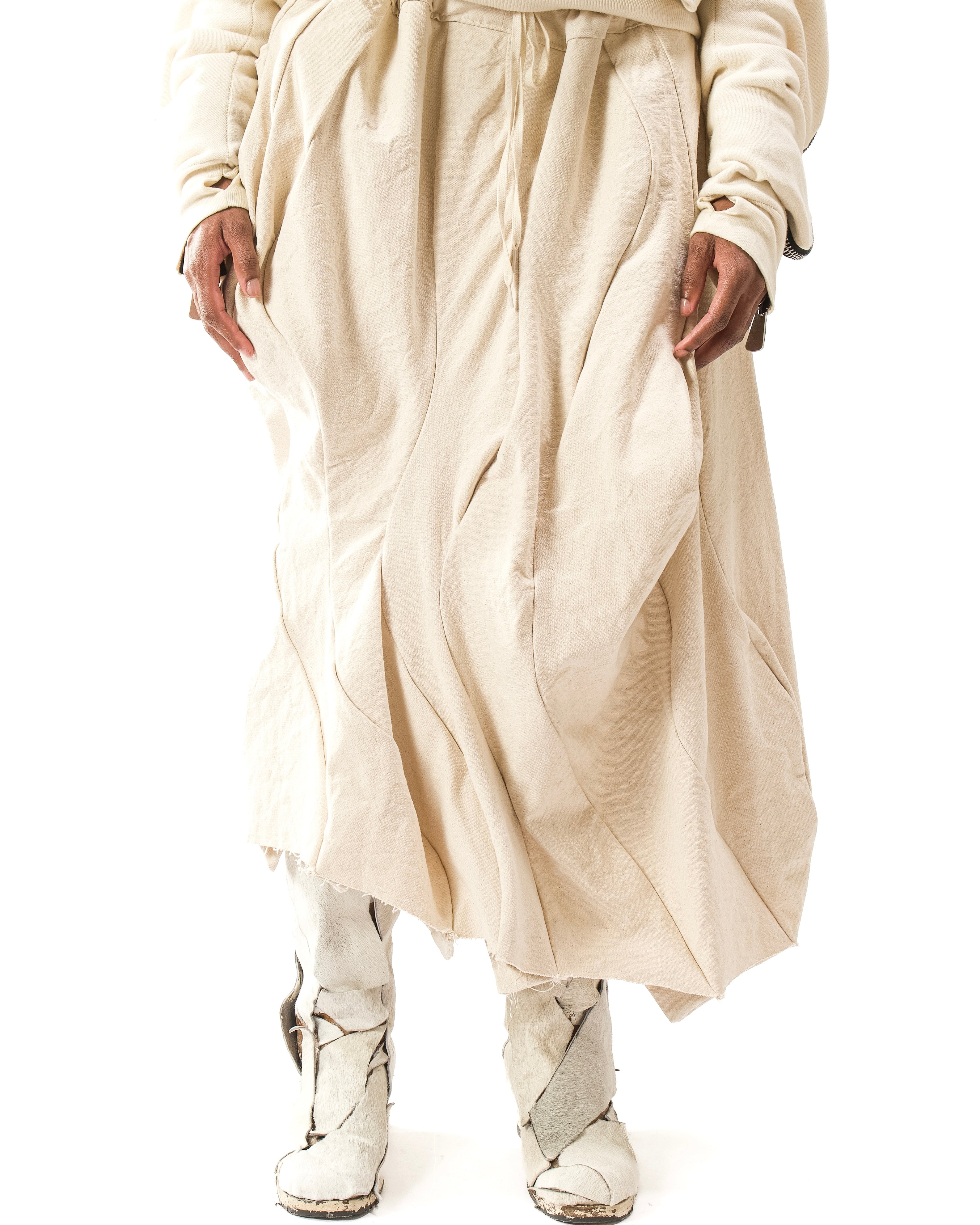 SAMPLE UNDYED REVERSIBLE POST HUMAN SKIRT