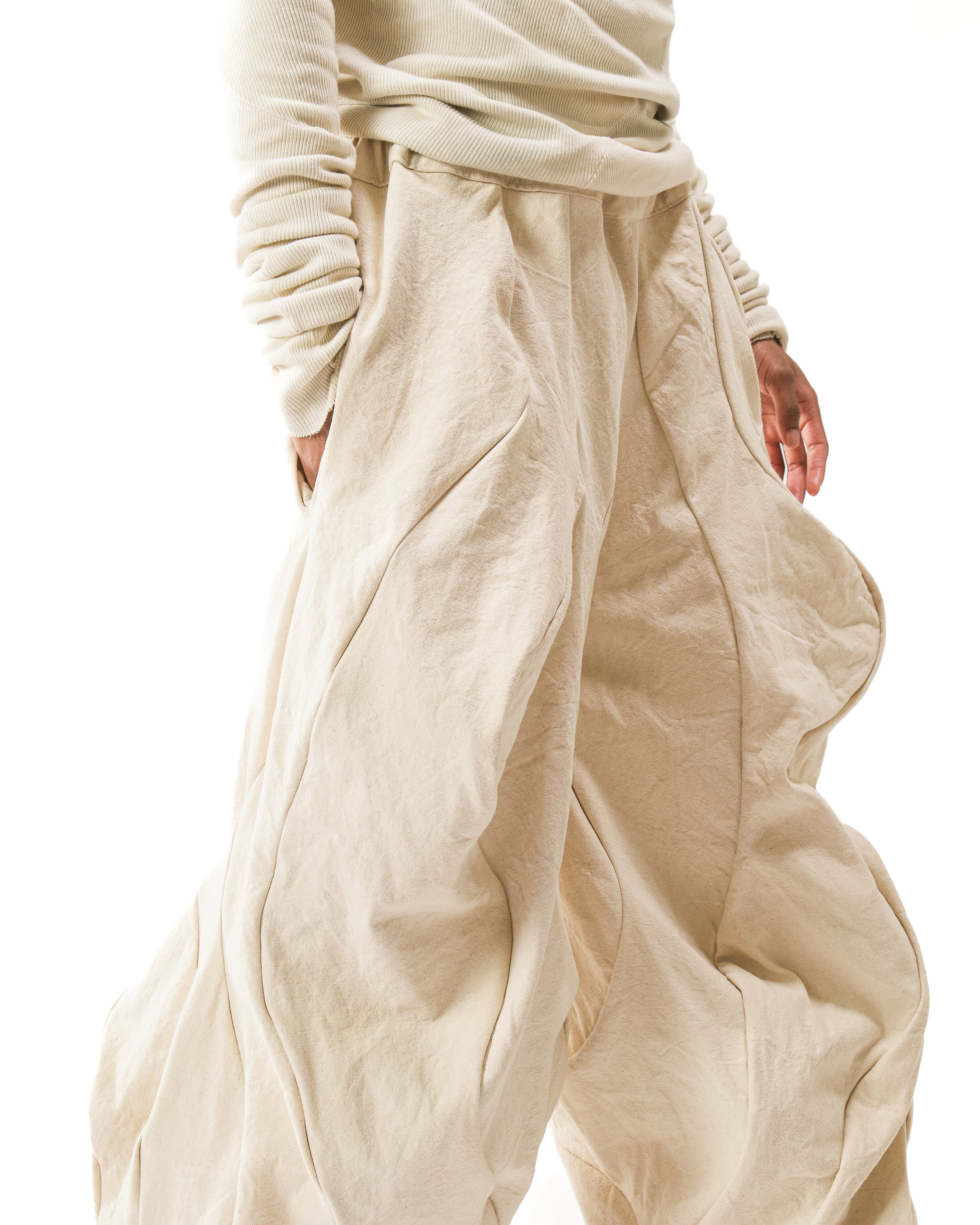 SAMPLE UNDYED REVERSIBLE POST HUMAN PANTS