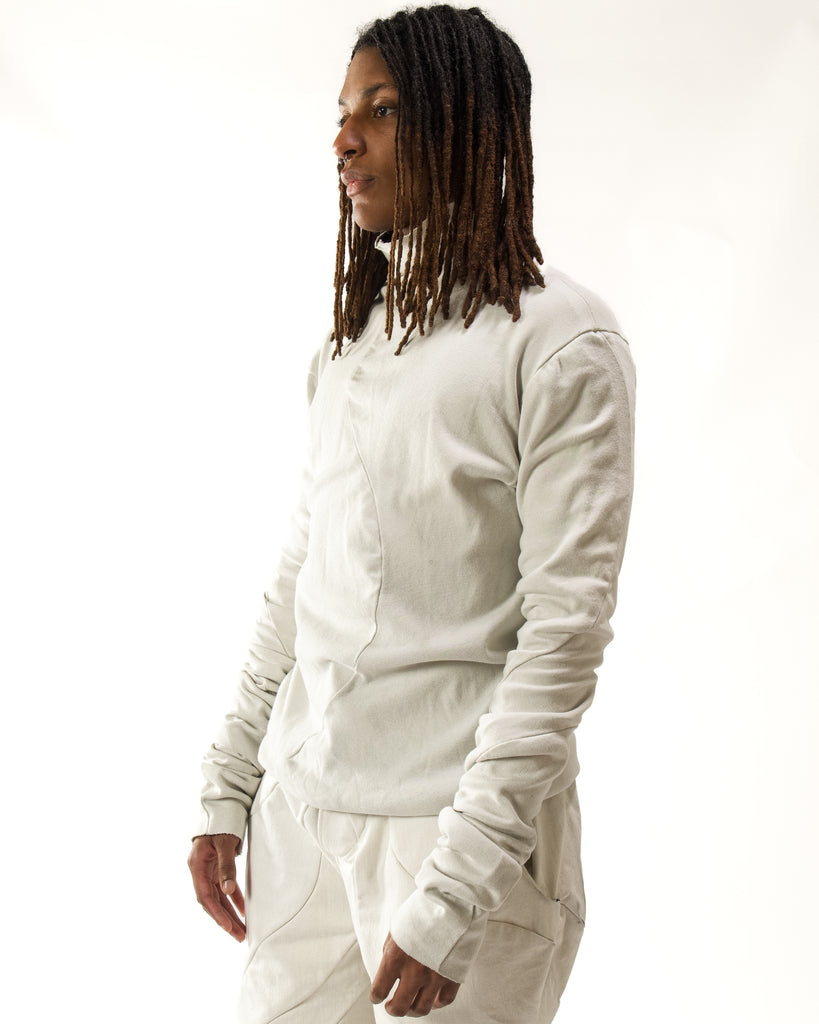 BLACK DIP DYED REVERSIBLE TURTLENECK