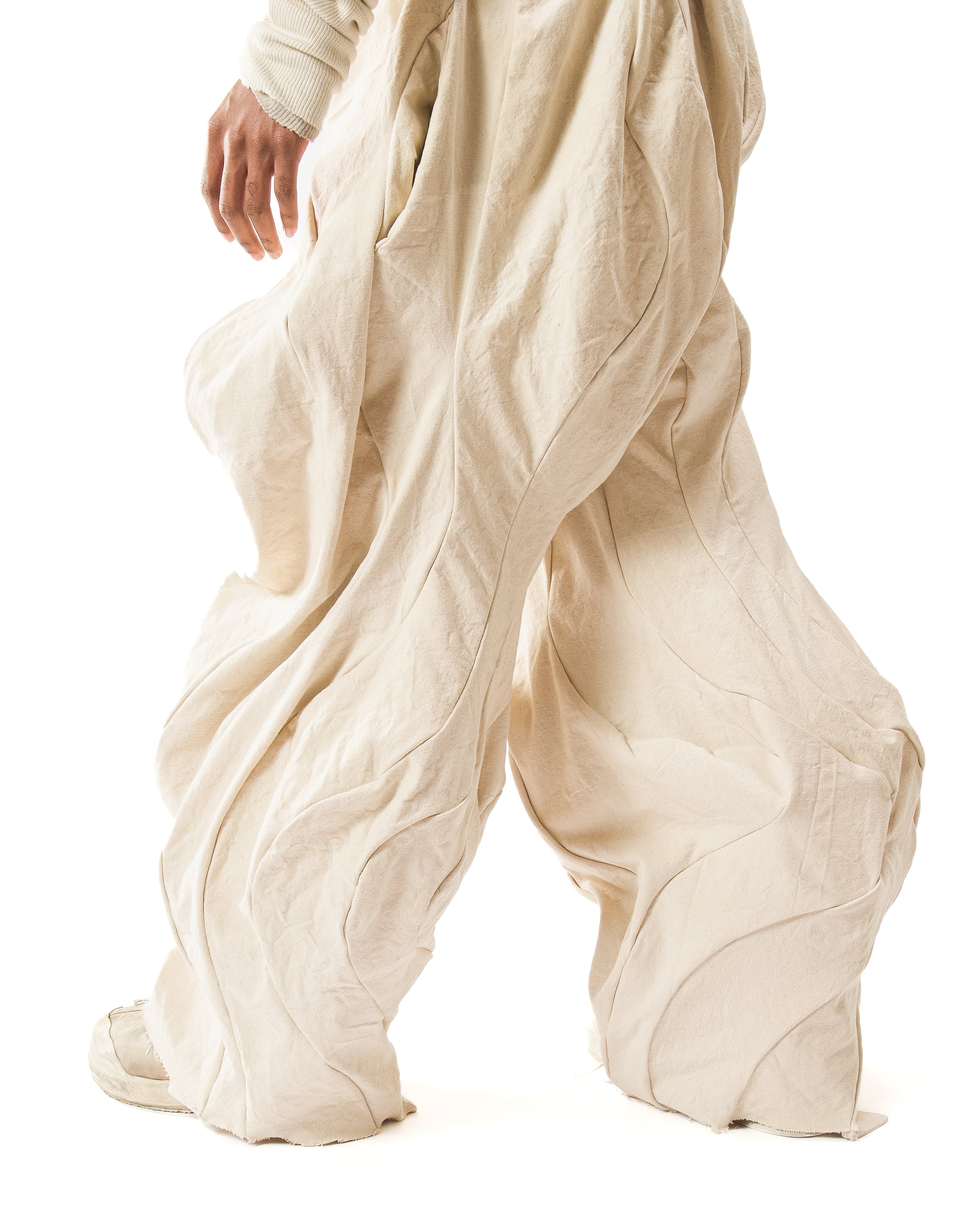 SAMPLE UNDYED REVERSIBLE POST HUMAN PANTS
