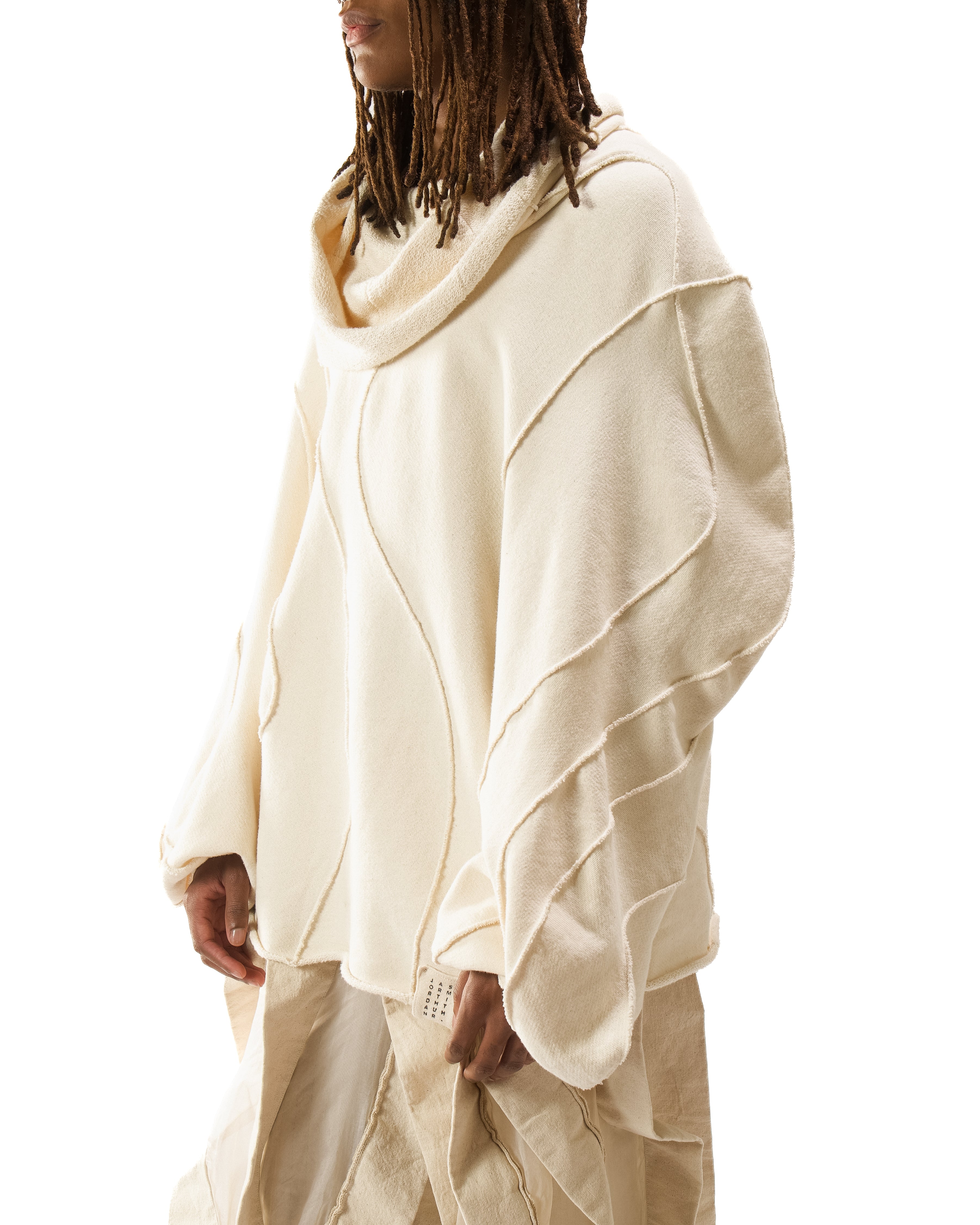 UNDYED REVERSIBLE POST HUMAN SWEATER