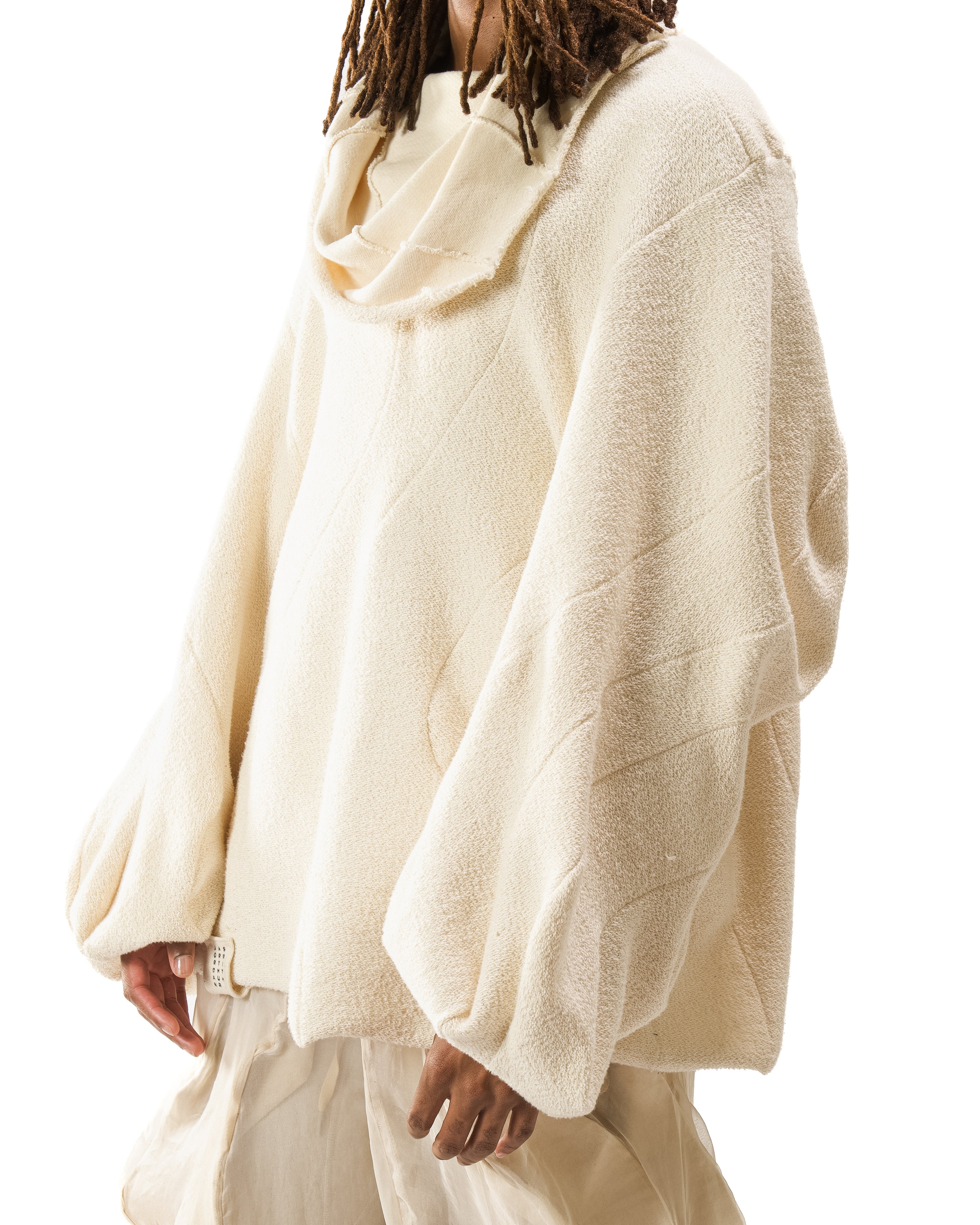 UNDYED REVERSIBLE POST HUMAN SWEATER