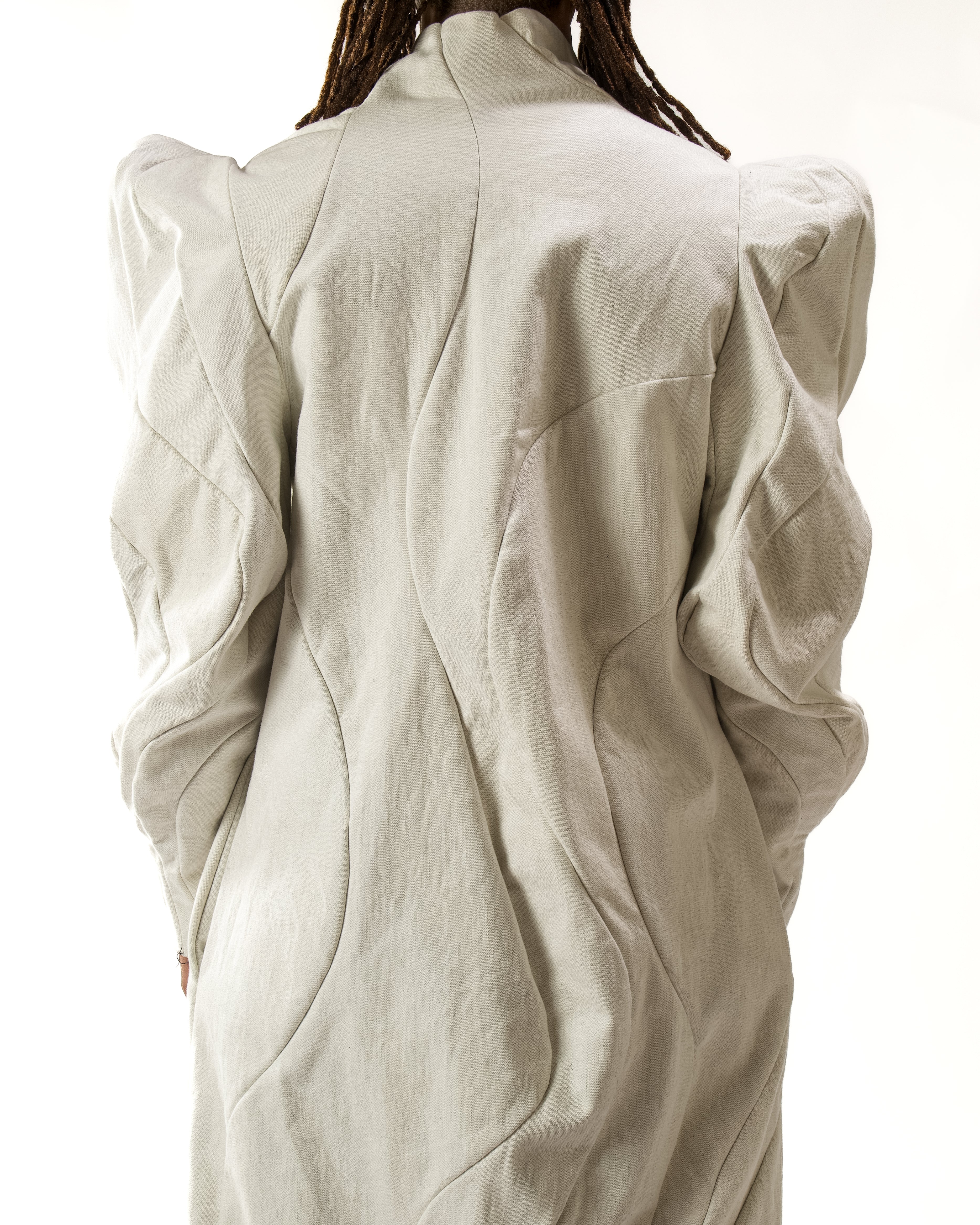 WAXED REVERSIBLE POST HUMAN COAT