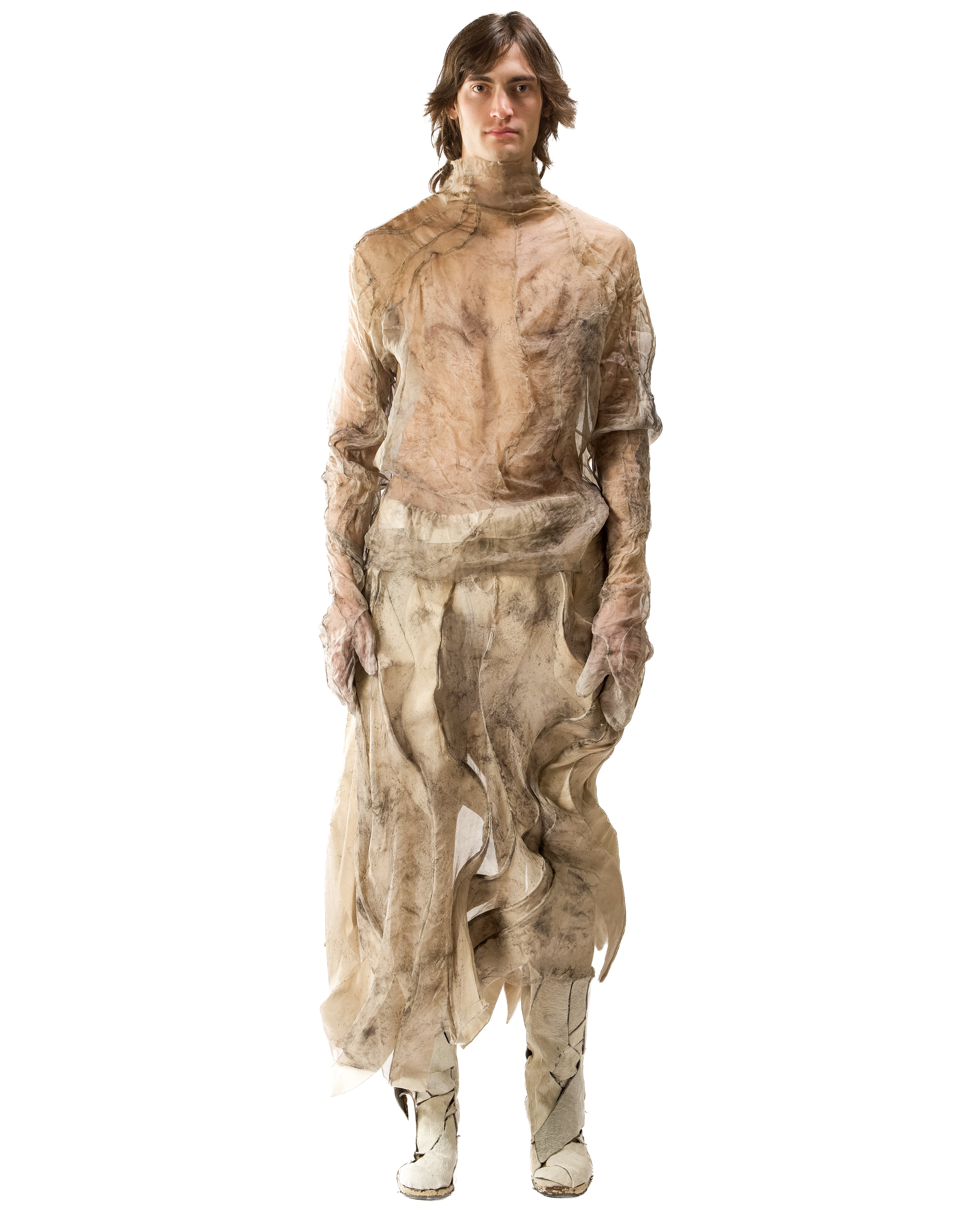 OXIDIZED IRON REVERSIBLE VENA GLOVE TOP