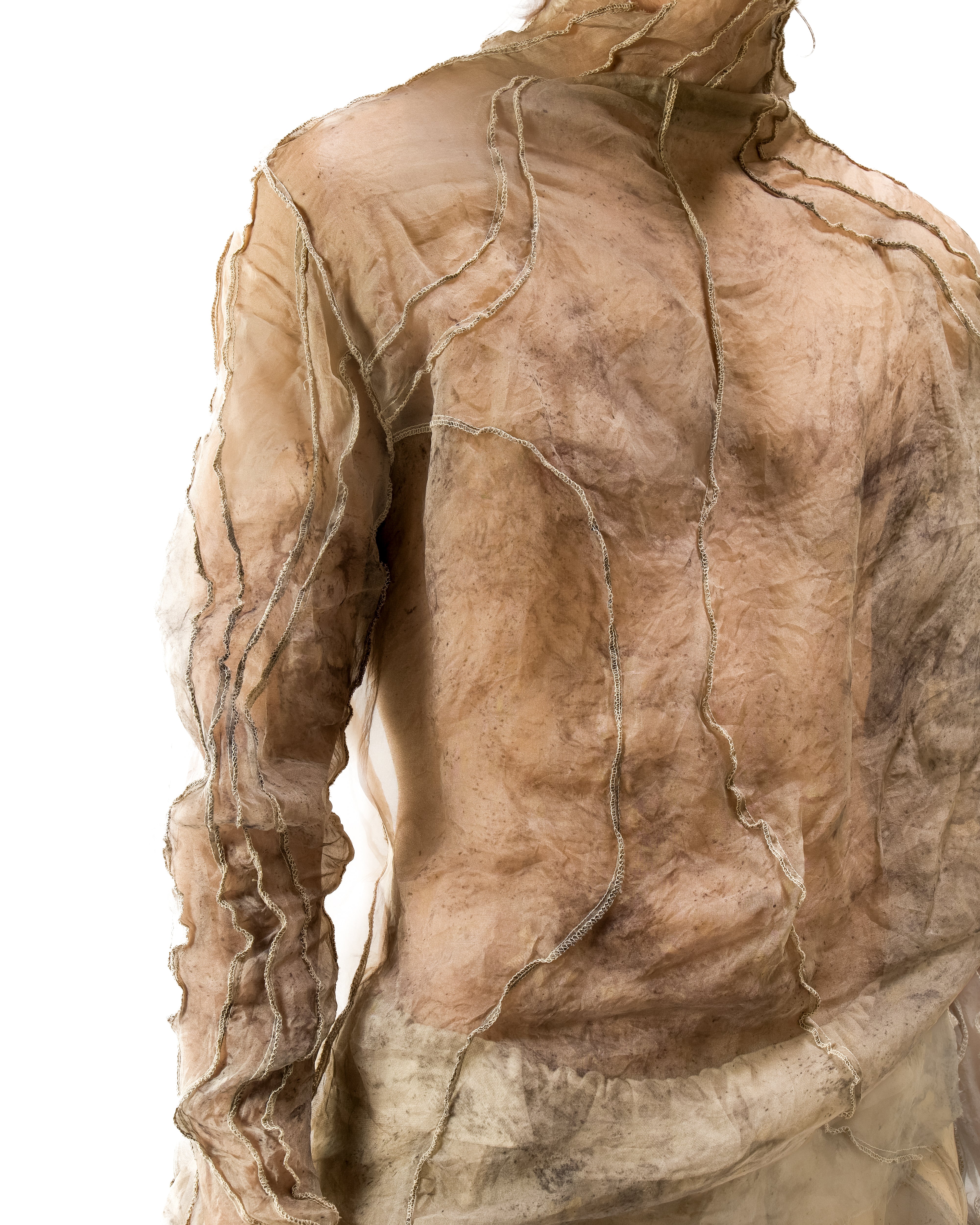 OXIDIZED IRON REVERSIBLE VENA GLOVE TOP