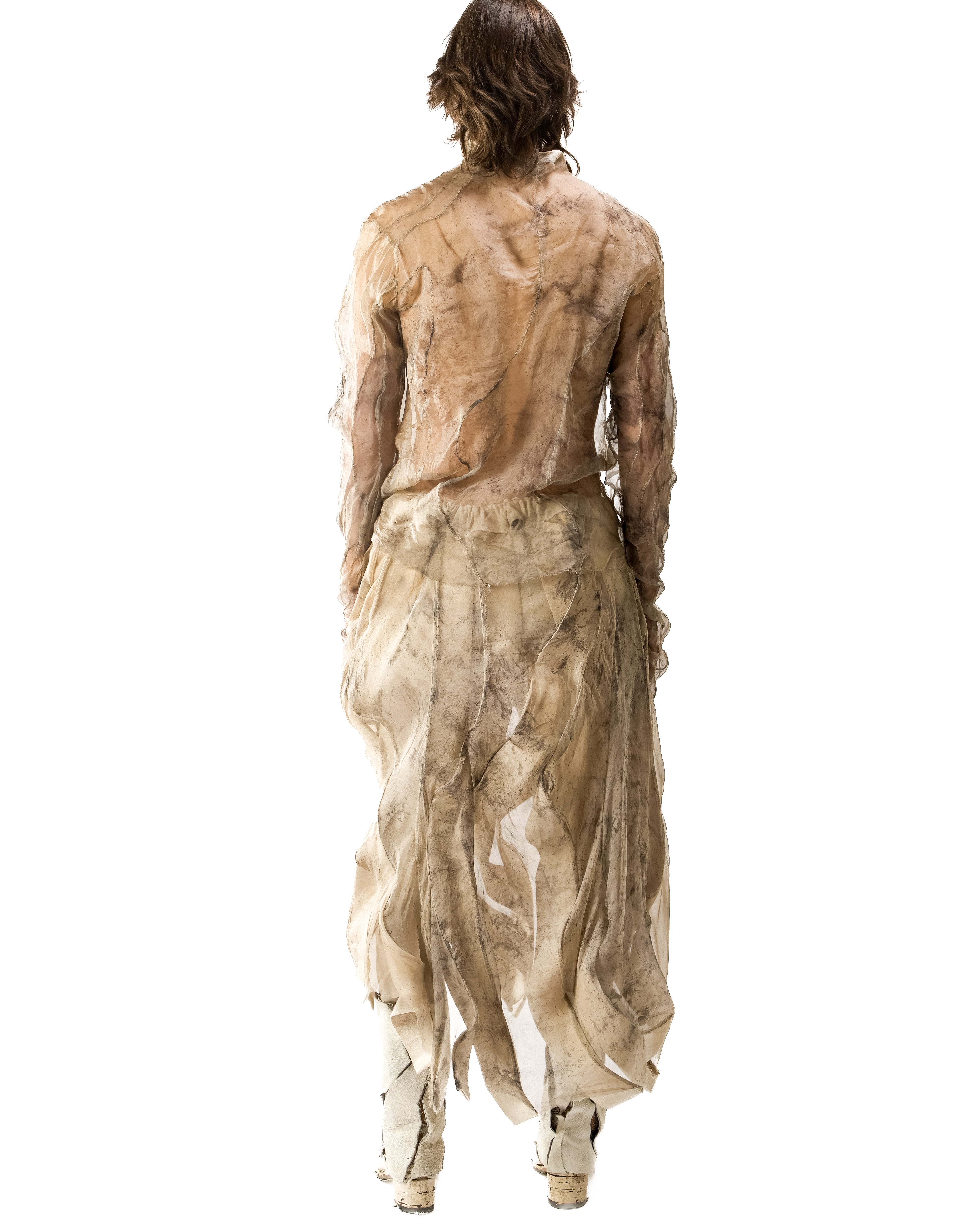 OXIDIZED IRON REVERSIBLE VENA GLOVE TOP