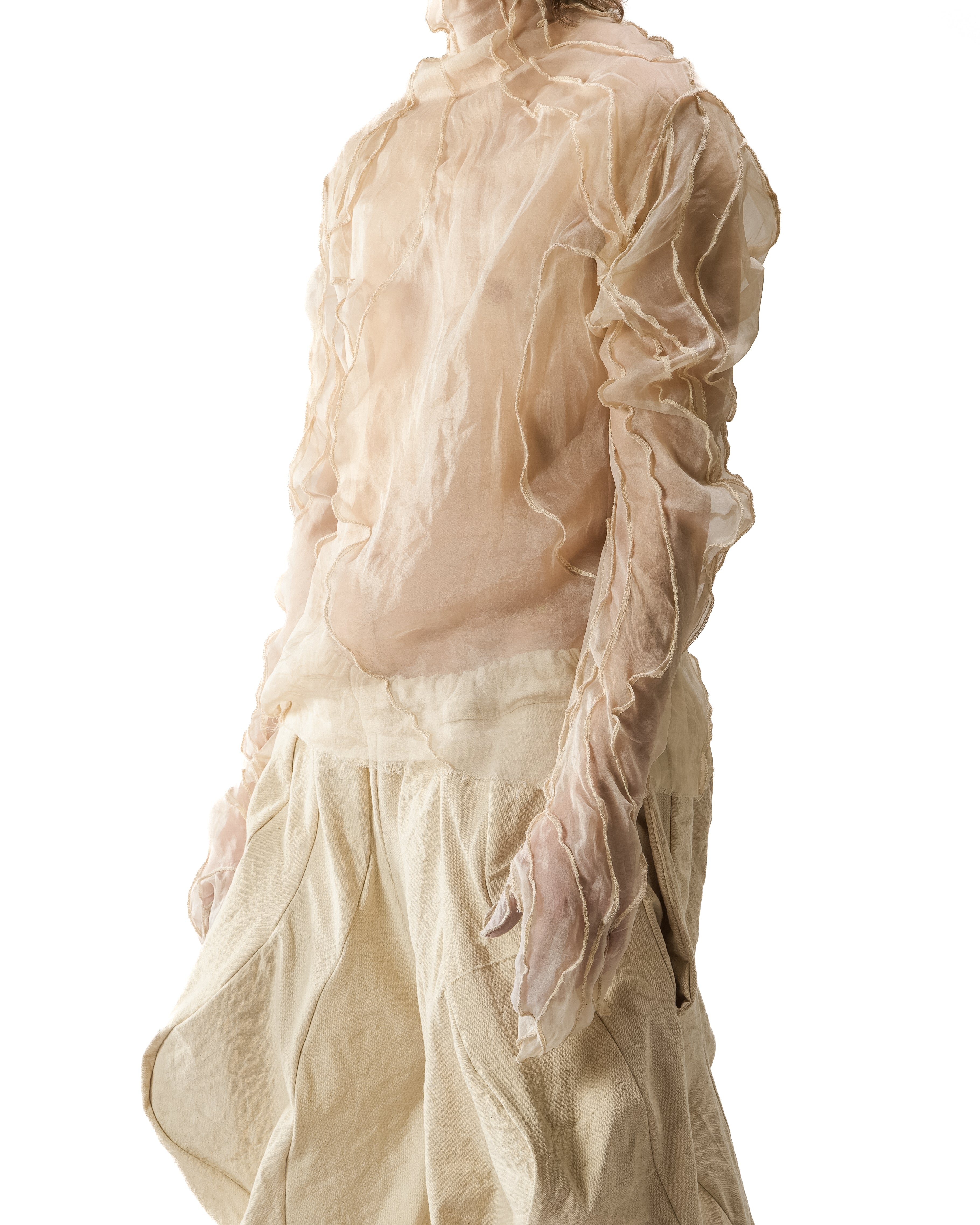 UNDYED REVERSIBLE VENA GLOVE TOP