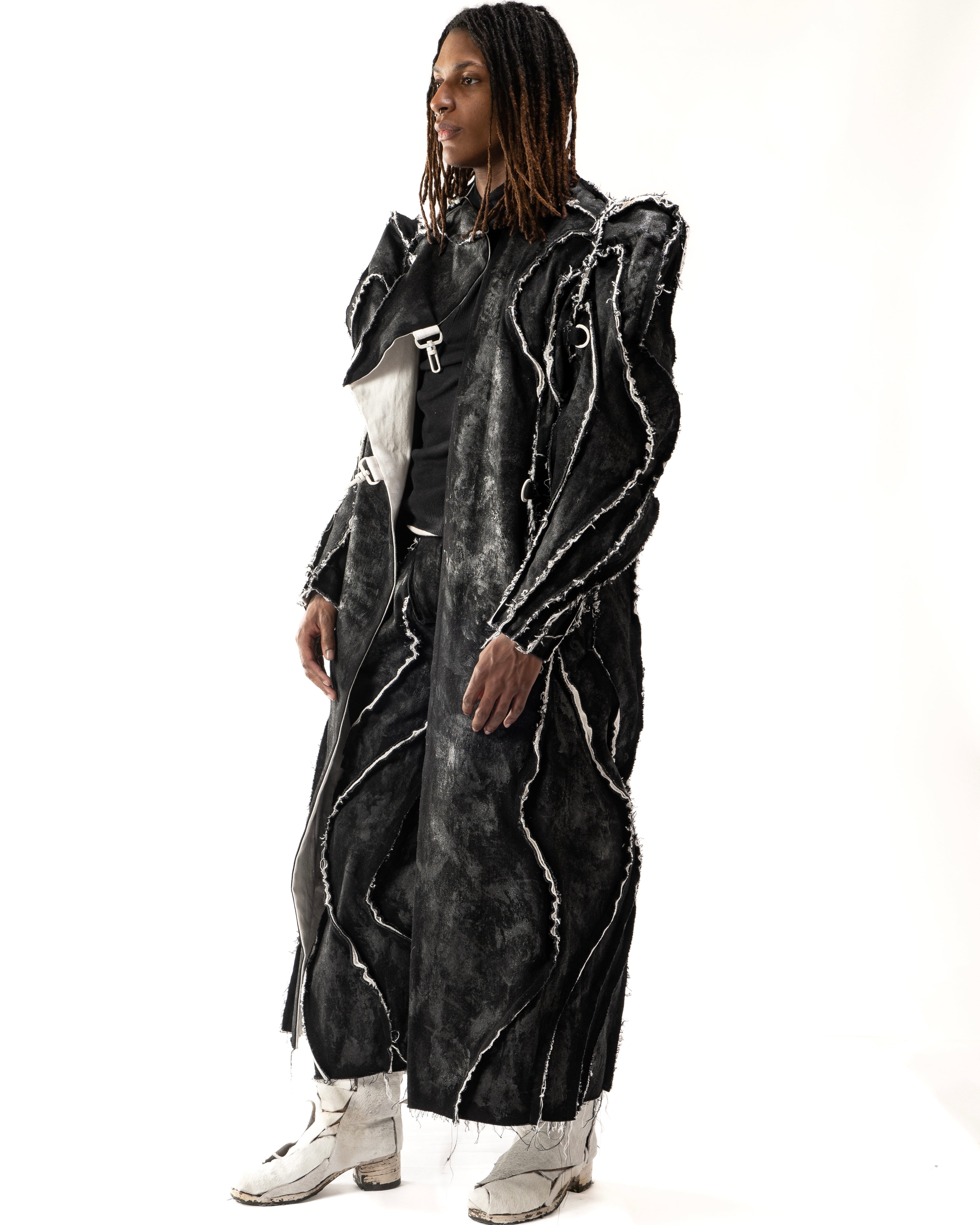 WAXED REVERSIBLE POST HUMAN COAT